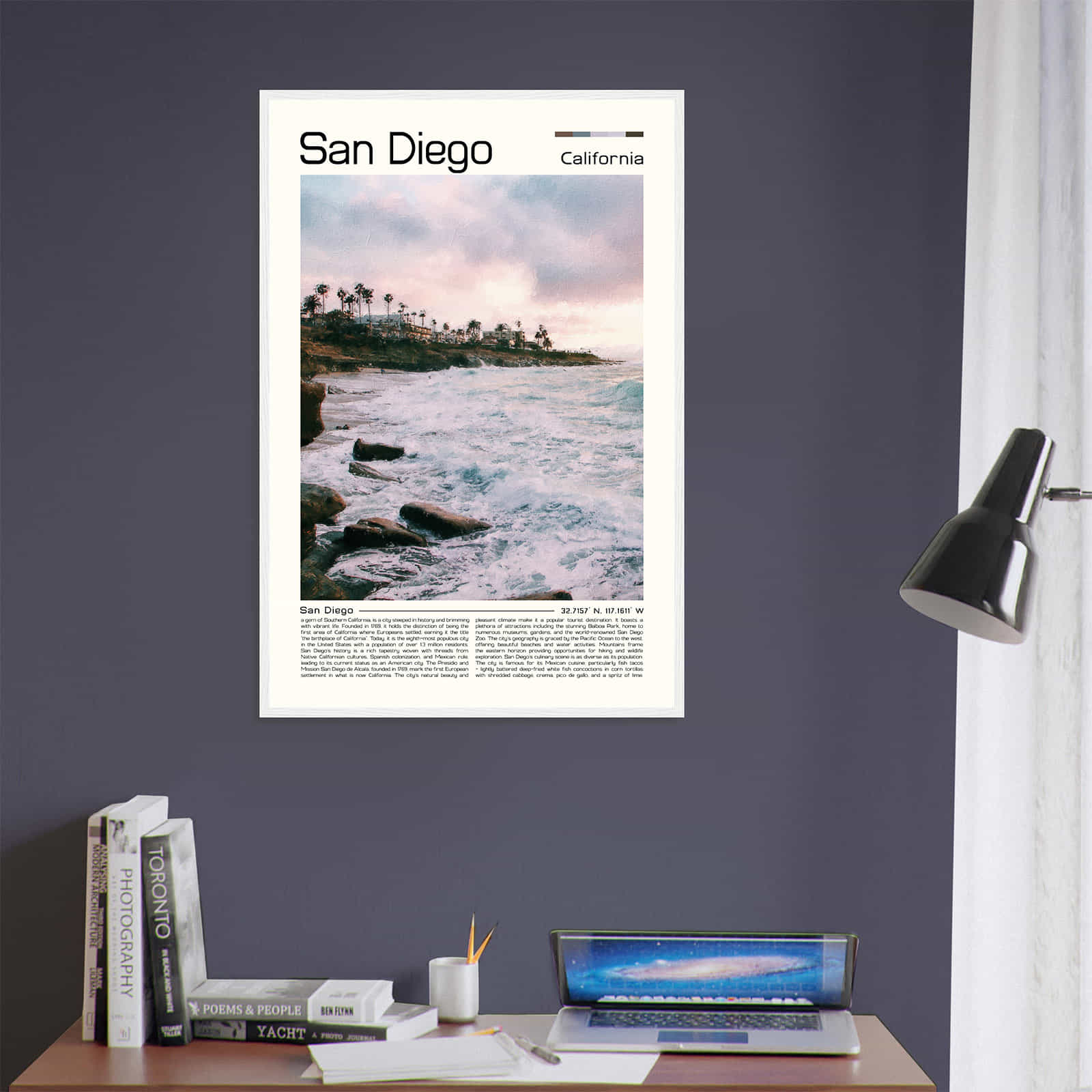 Deerfield Kansas Map Poster, Modern Home Decor Wall Art Print (Copy)