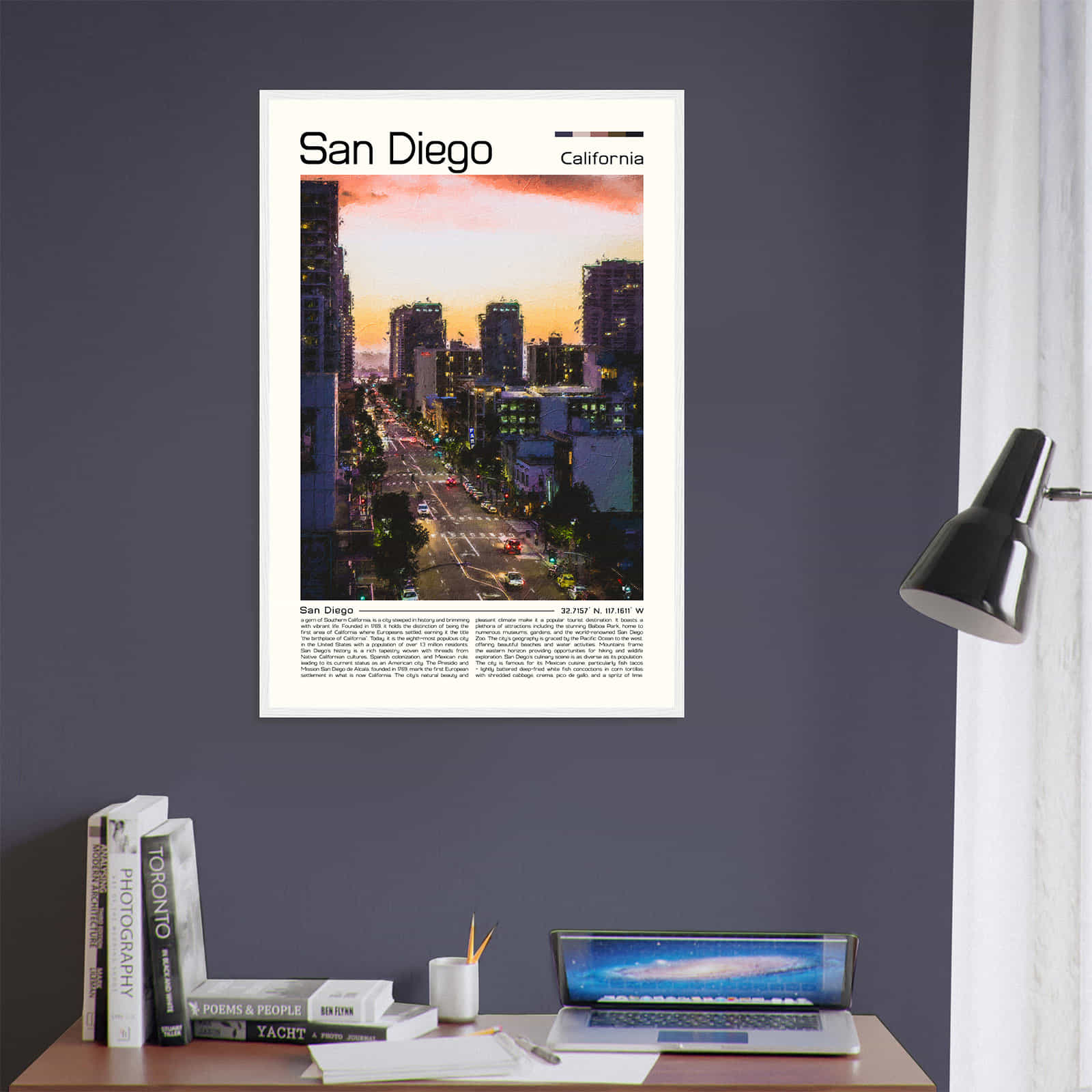 Deerfield Kansas Map Poster, Modern Home Decor Wall Art Print (Copy)