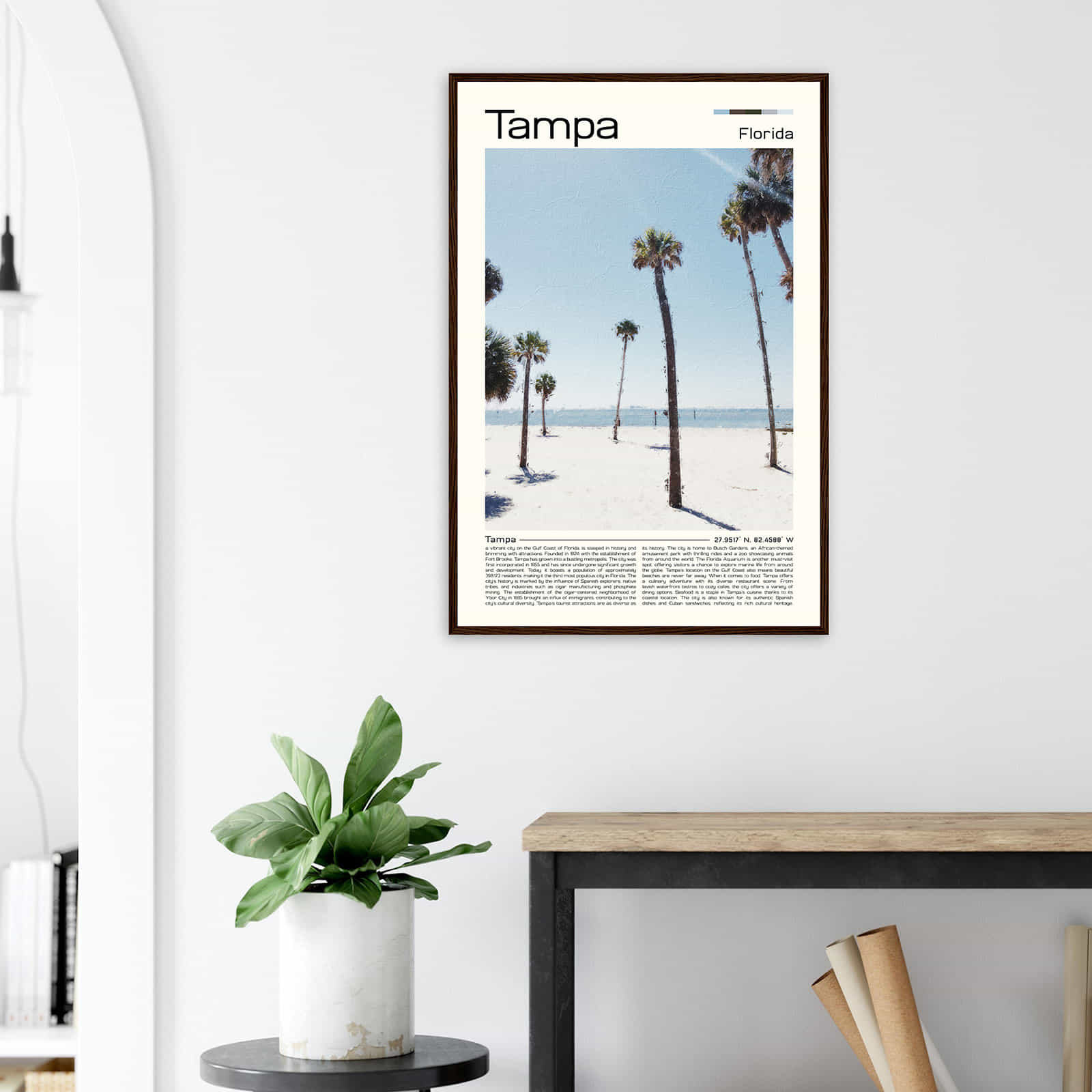 Deerfield Kansas Map Poster, Modern Home Decor Wall Art Print (Copy)