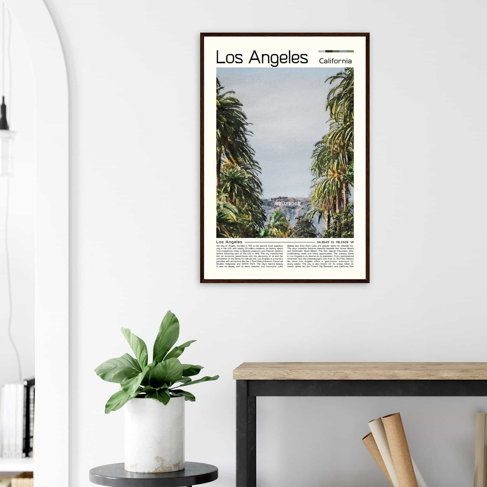 Deerfield Kansas Map Poster, Modern Home Decor Wall Art Print (Copy)