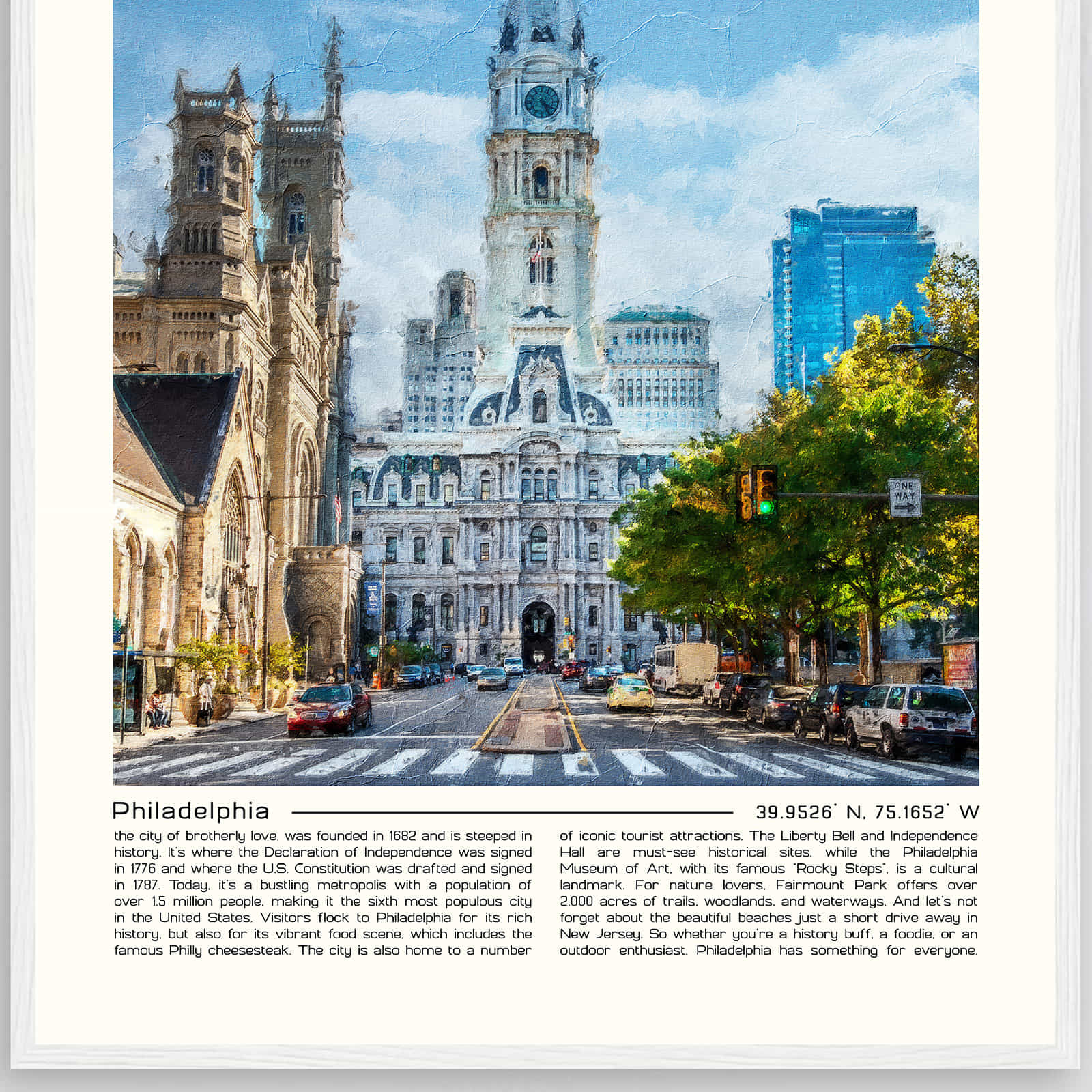 Deerfield Kansas Map Poster, Modern Home Decor Wall Art Print (Copy)