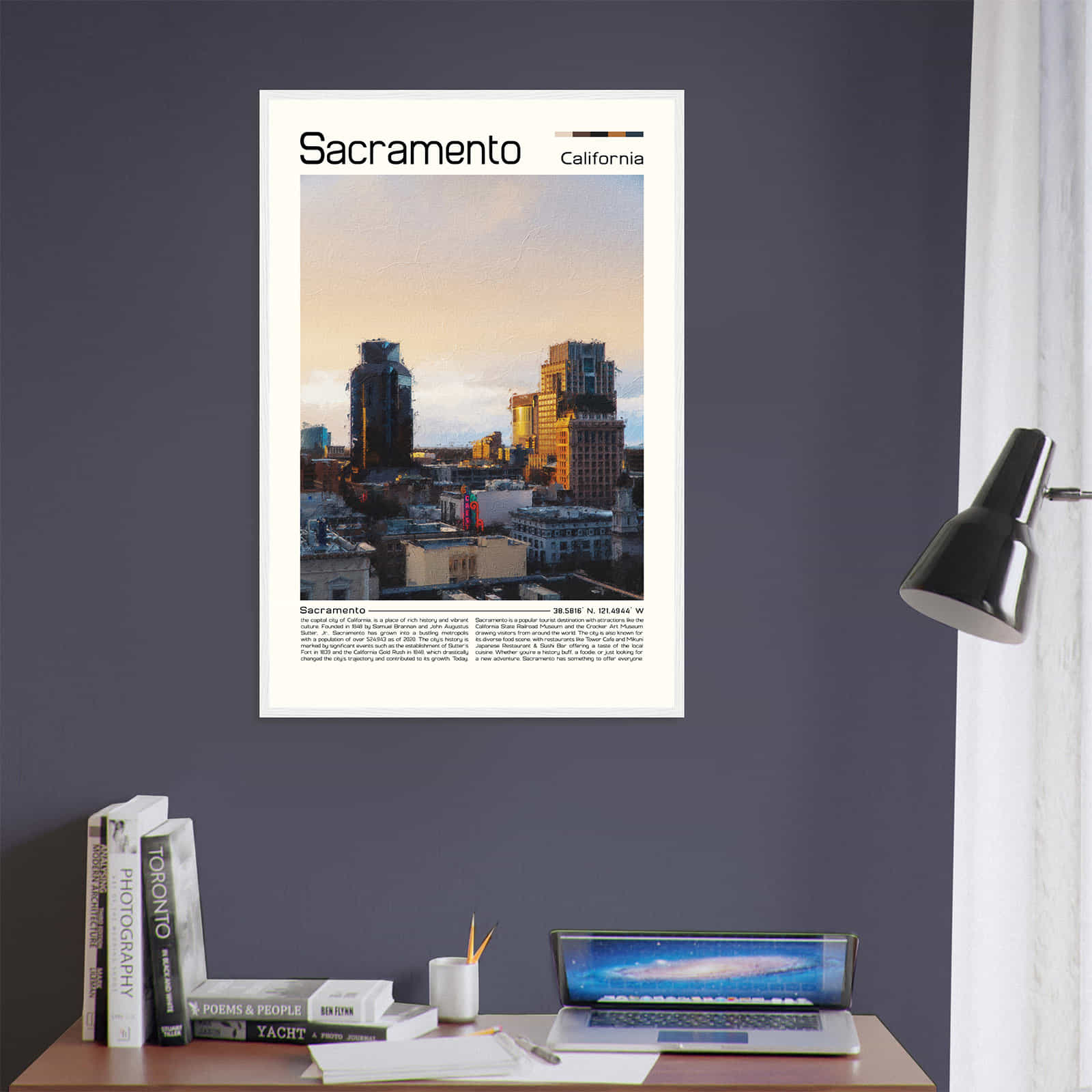 Deerfield Kansas Map Poster, Modern Home Decor Wall Art Print (Copy)