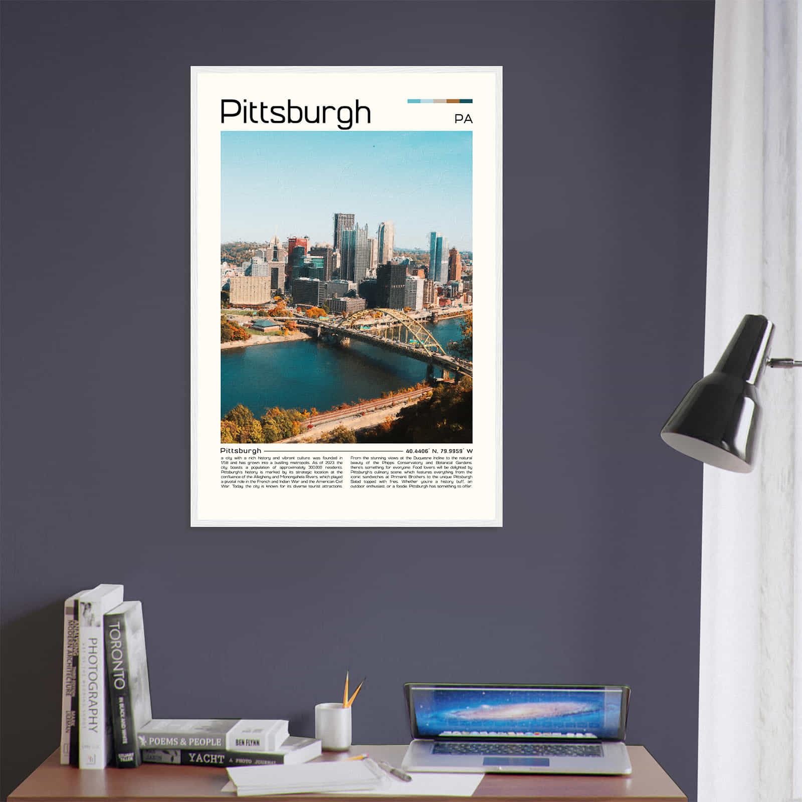 Deerfield Kansas Map Poster, Modern Home Decor Wall Art Print (Copy)