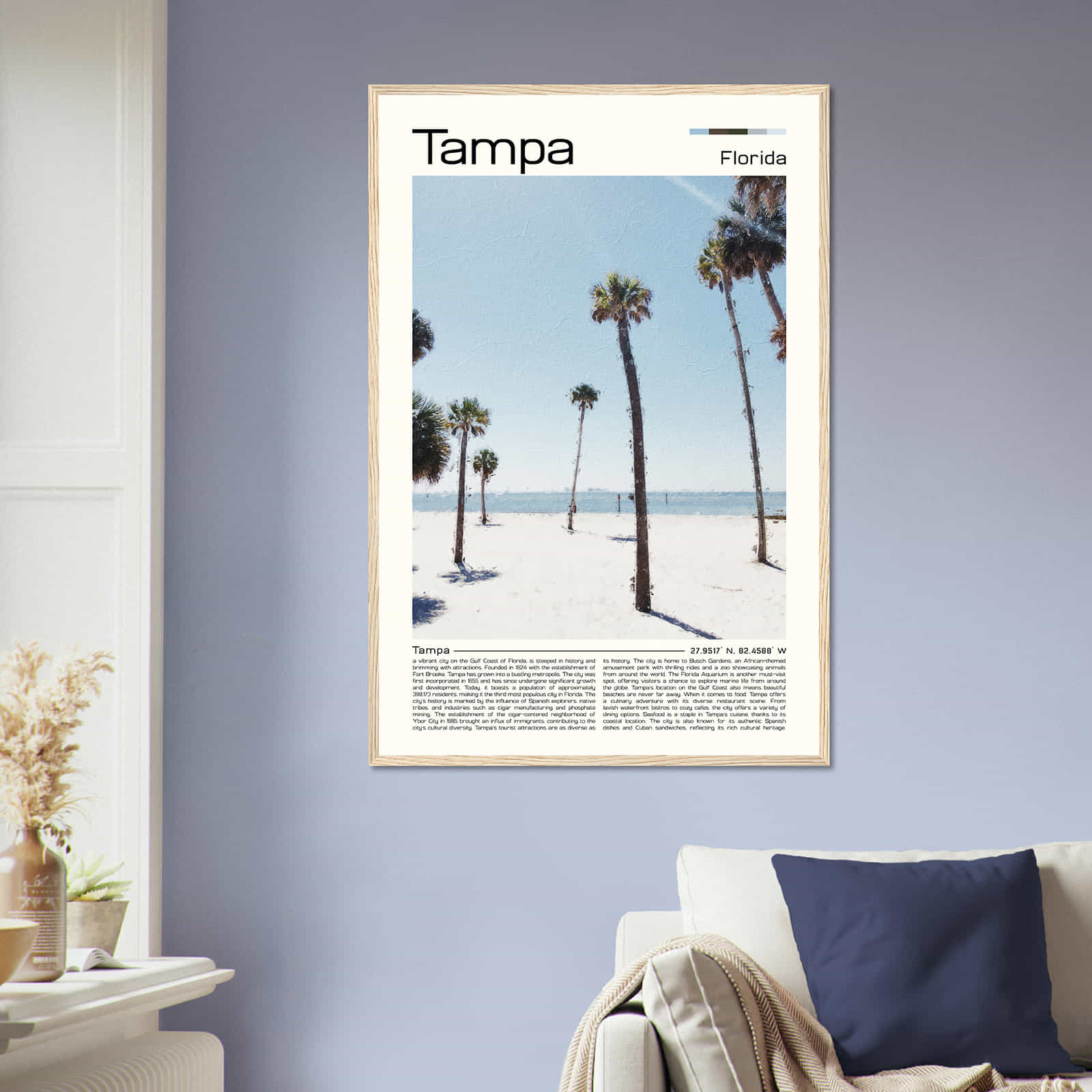 Deerfield Kansas Map Poster, Modern Home Decor Wall Art Print (Copy)