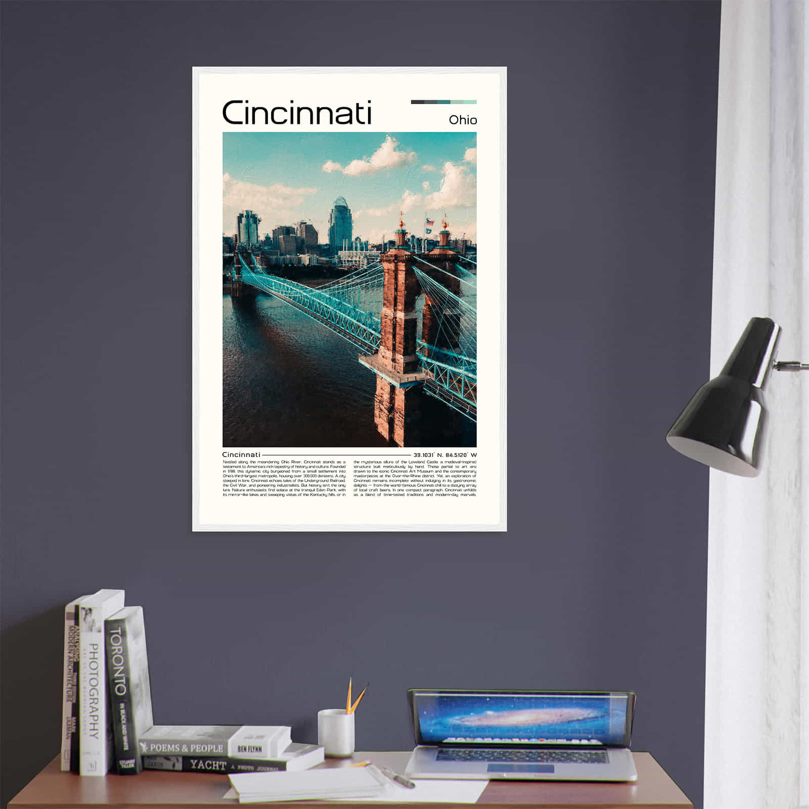 Deerfield Kansas Map Poster, Modern Home Decor Wall Art Print (Copy)