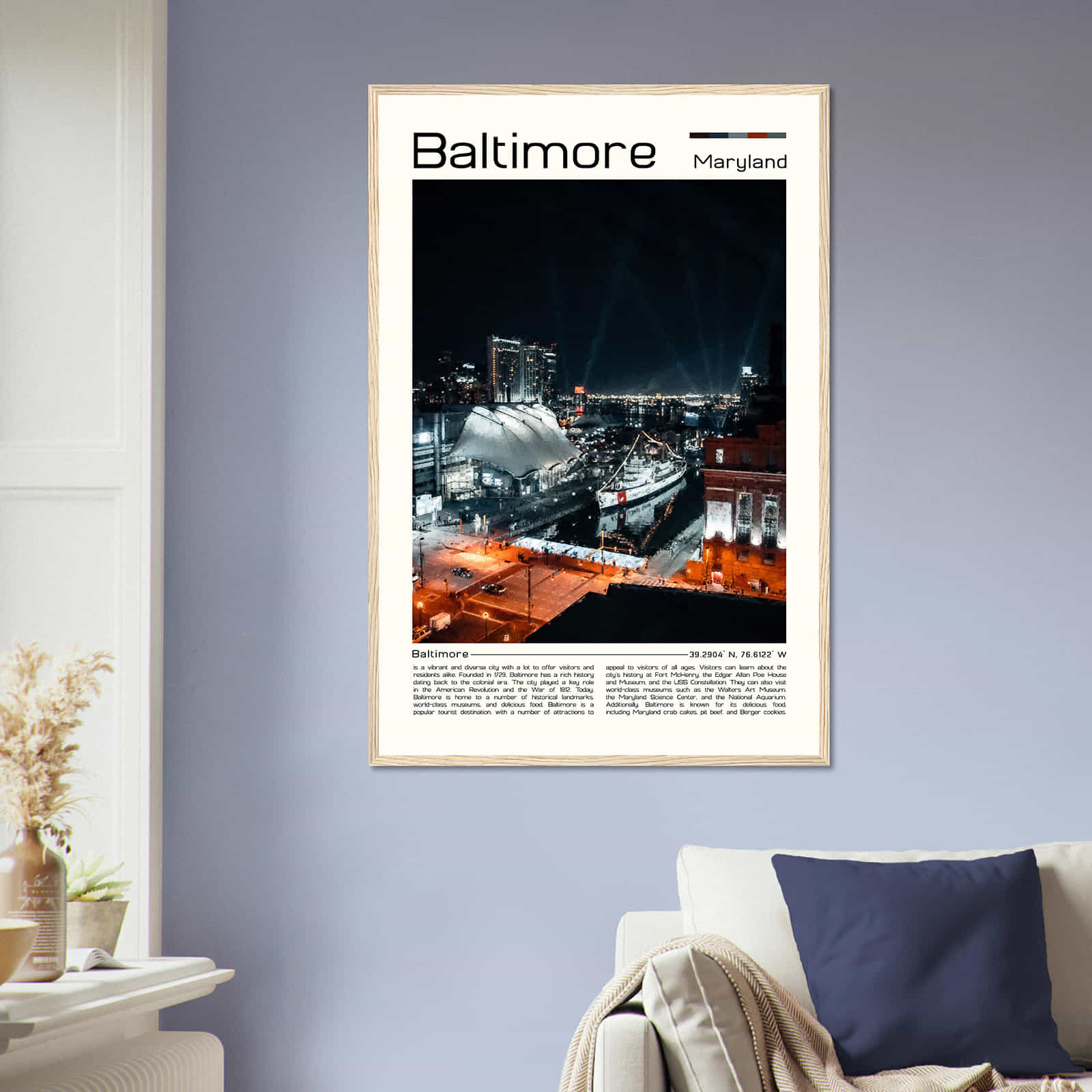 Deerfield Kansas Map Poster, Modern Home Decor Wall Art Print (Copy)