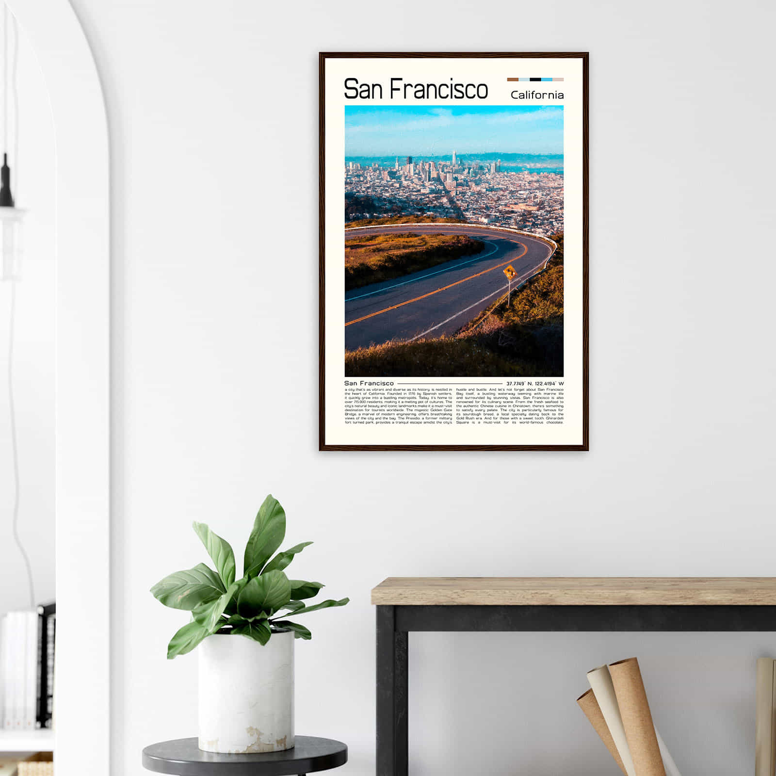 Deerfield Kansas Map Poster, Modern Home Decor Wall Art Print (Copy)