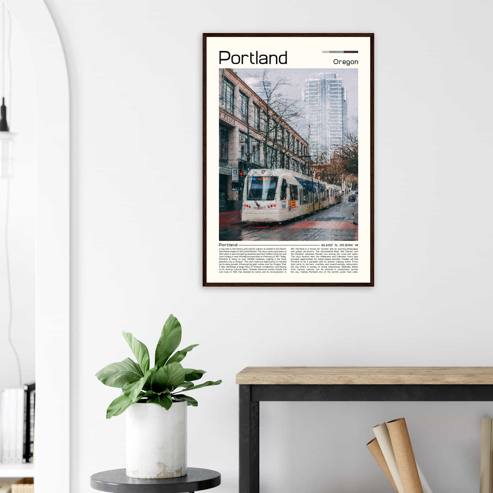 Deerfield Kansas Map Poster, Modern Home Decor Wall Art Print (Copy)