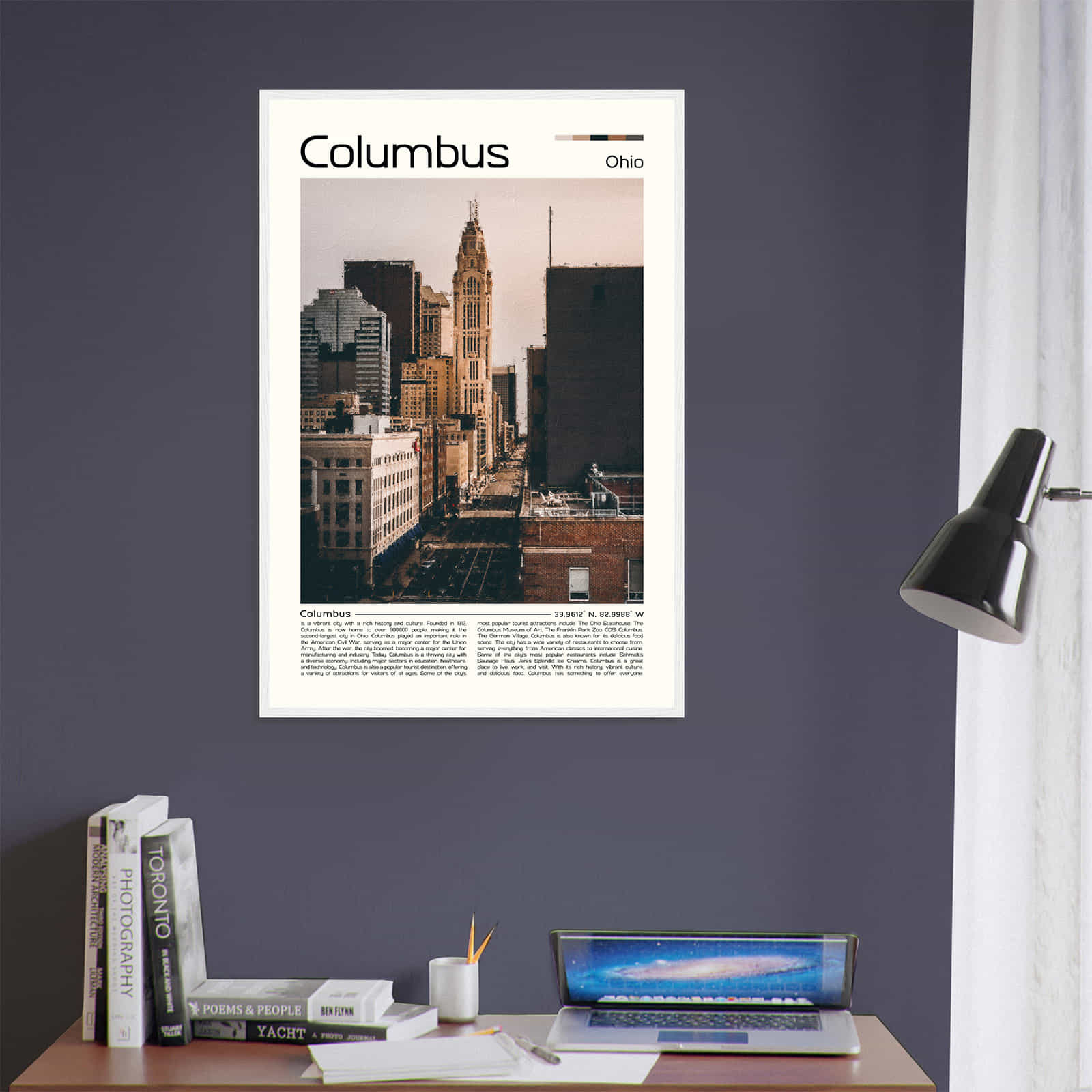 Deerfield Kansas Map Poster, Modern Home Decor Wall Art Print (Copy)