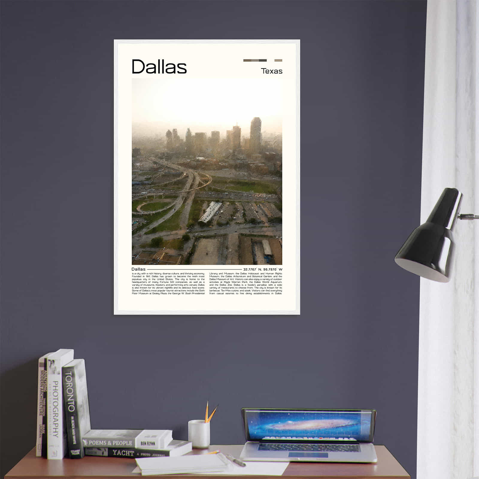 Deerfield Kansas Map Poster, Modern Home Decor Wall Art Print (Copy)