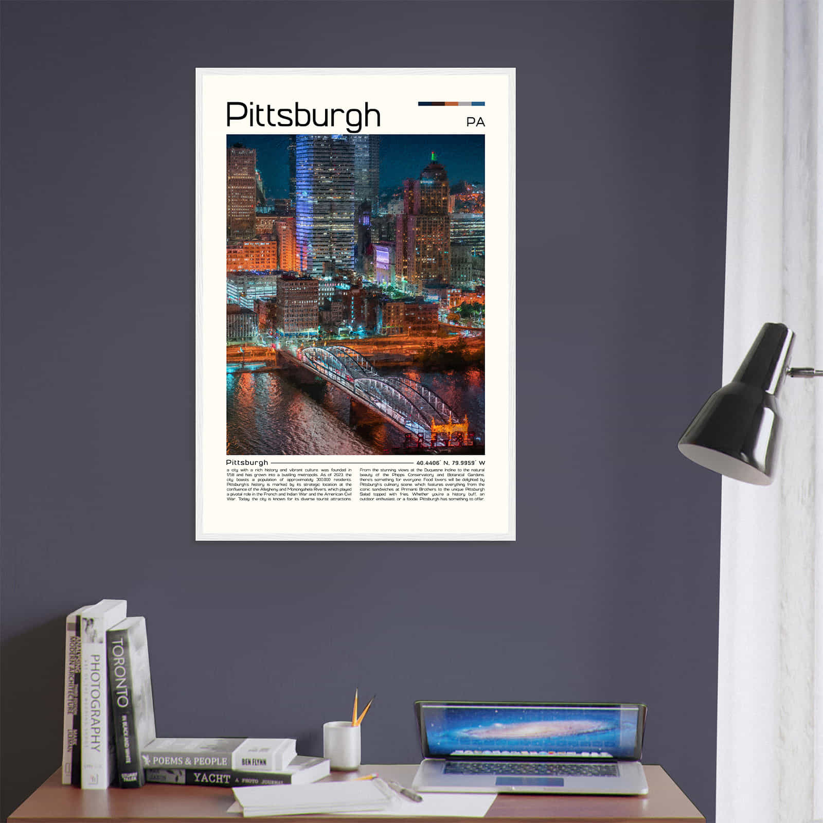 Deerfield Kansas Map Poster, Modern Home Decor Wall Art Print (Copy)