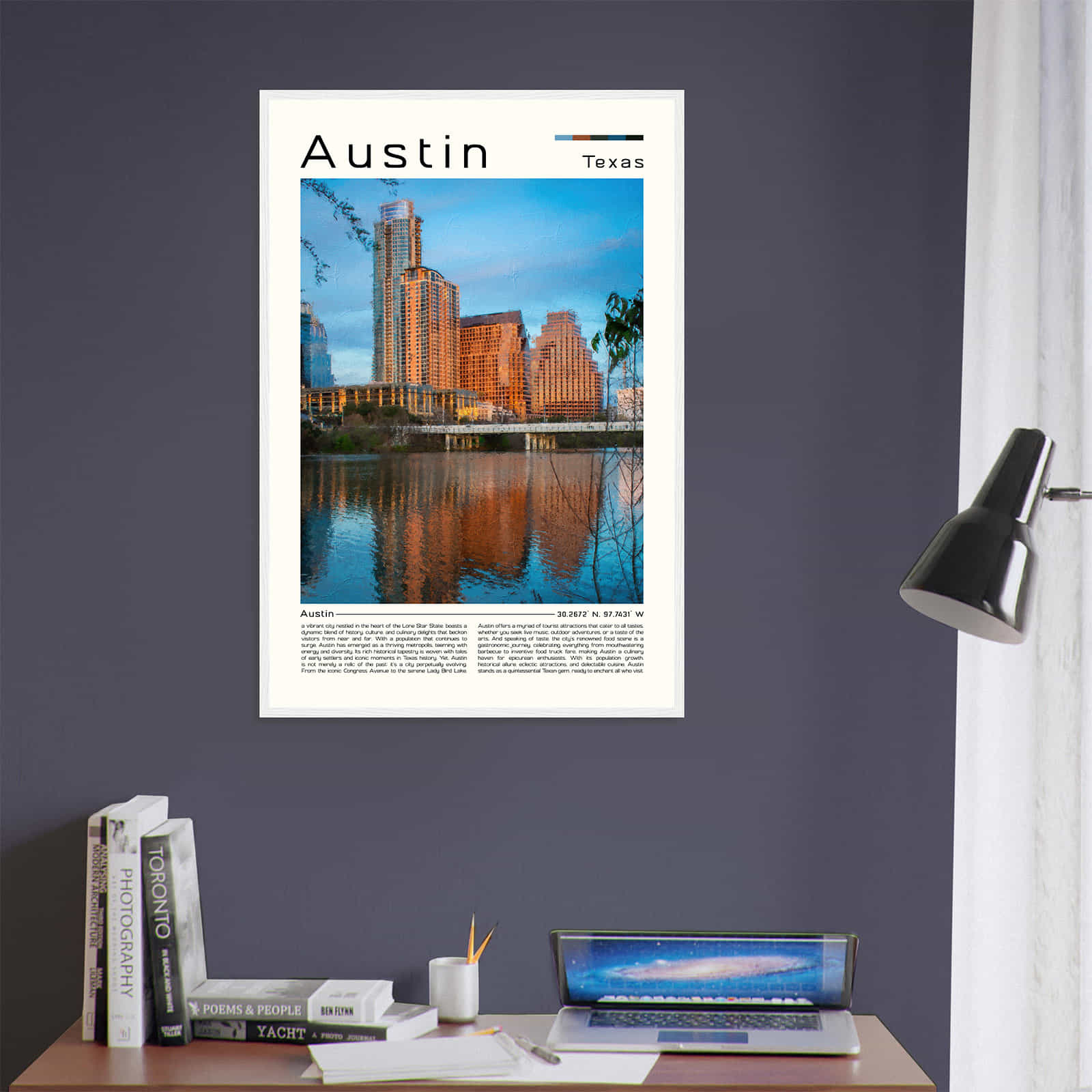 Deerfield Kansas Map Poster, Modern Home Decor Wall Art Print (Copy)