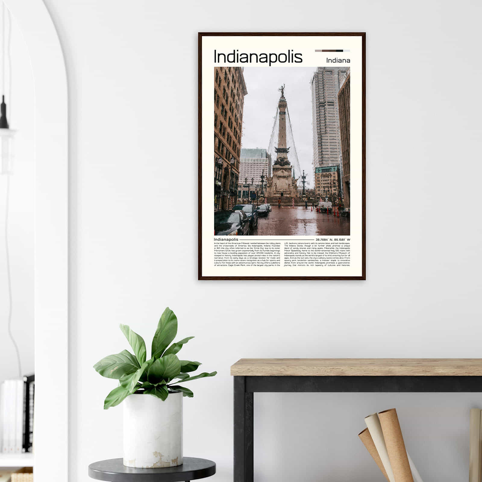 Deerfield Kansas Map Poster, Modern Home Decor Wall Art Print (Copy)