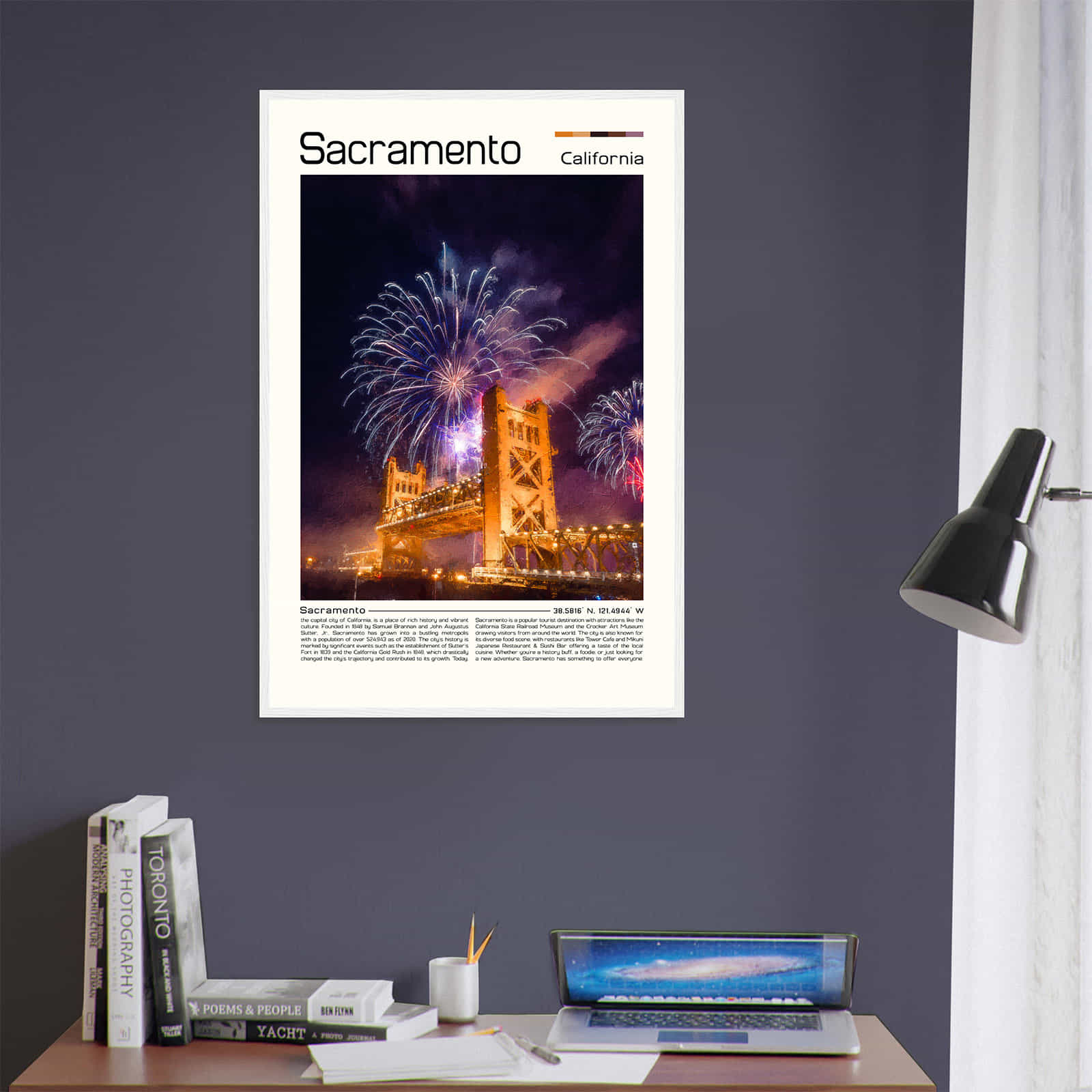 Deerfield Kansas Map Poster, Modern Home Decor Wall Art Print (Copy)