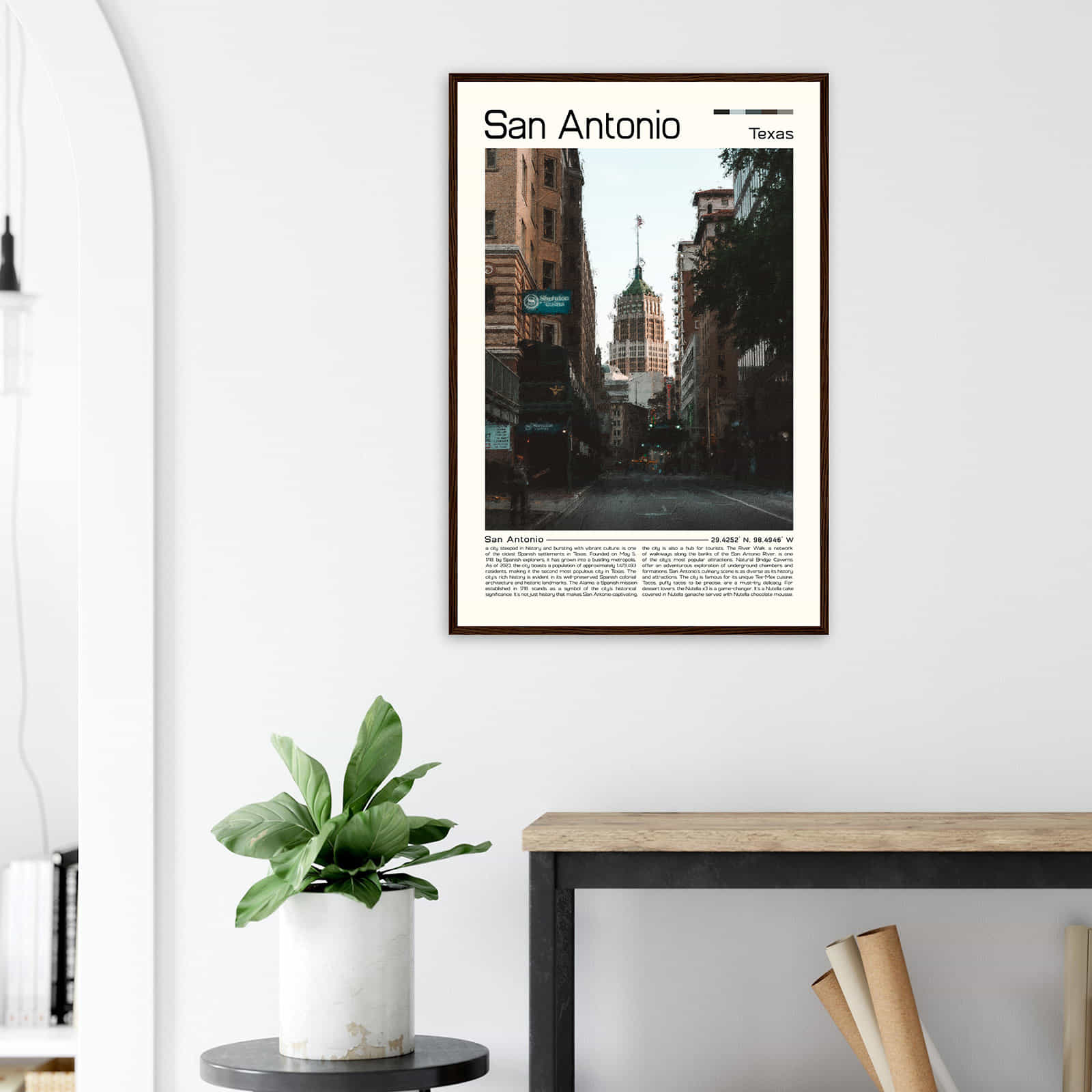 Deerfield Kansas Map Poster, Modern Home Decor Wall Art Print (Copy)