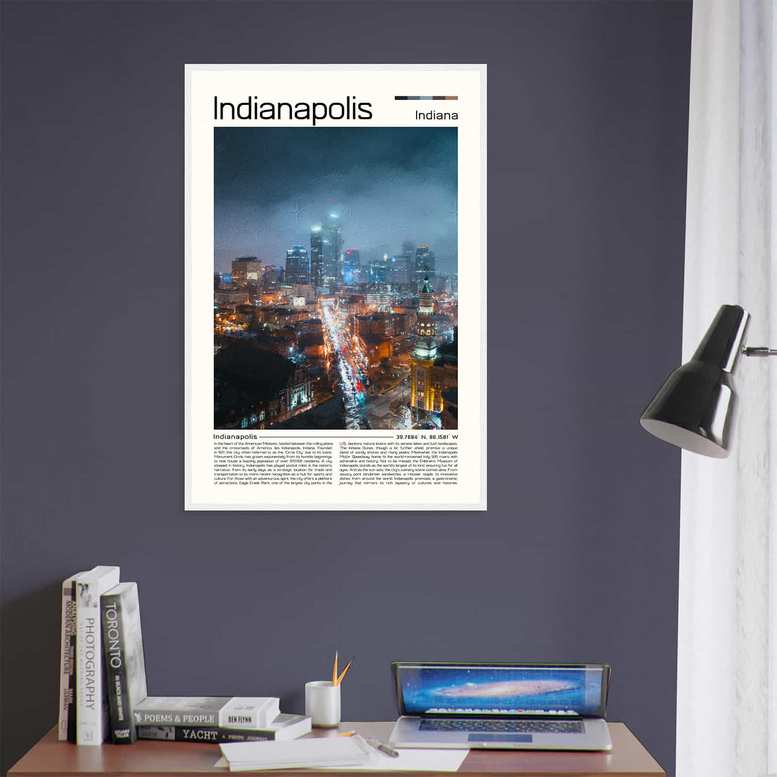 Deerfield Kansas Map Poster, Modern Home Decor Wall Art Print (Copy)