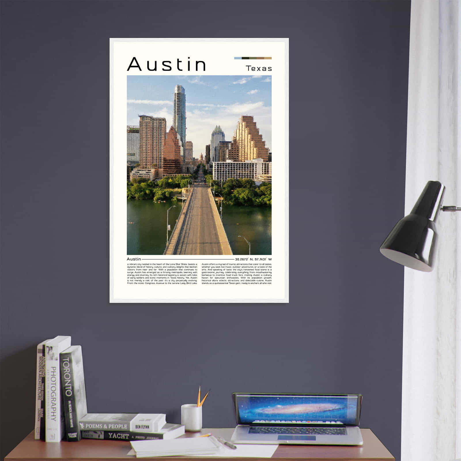 Deerfield Kansas Map Poster, Modern Home Decor Wall Art Print (Copy)