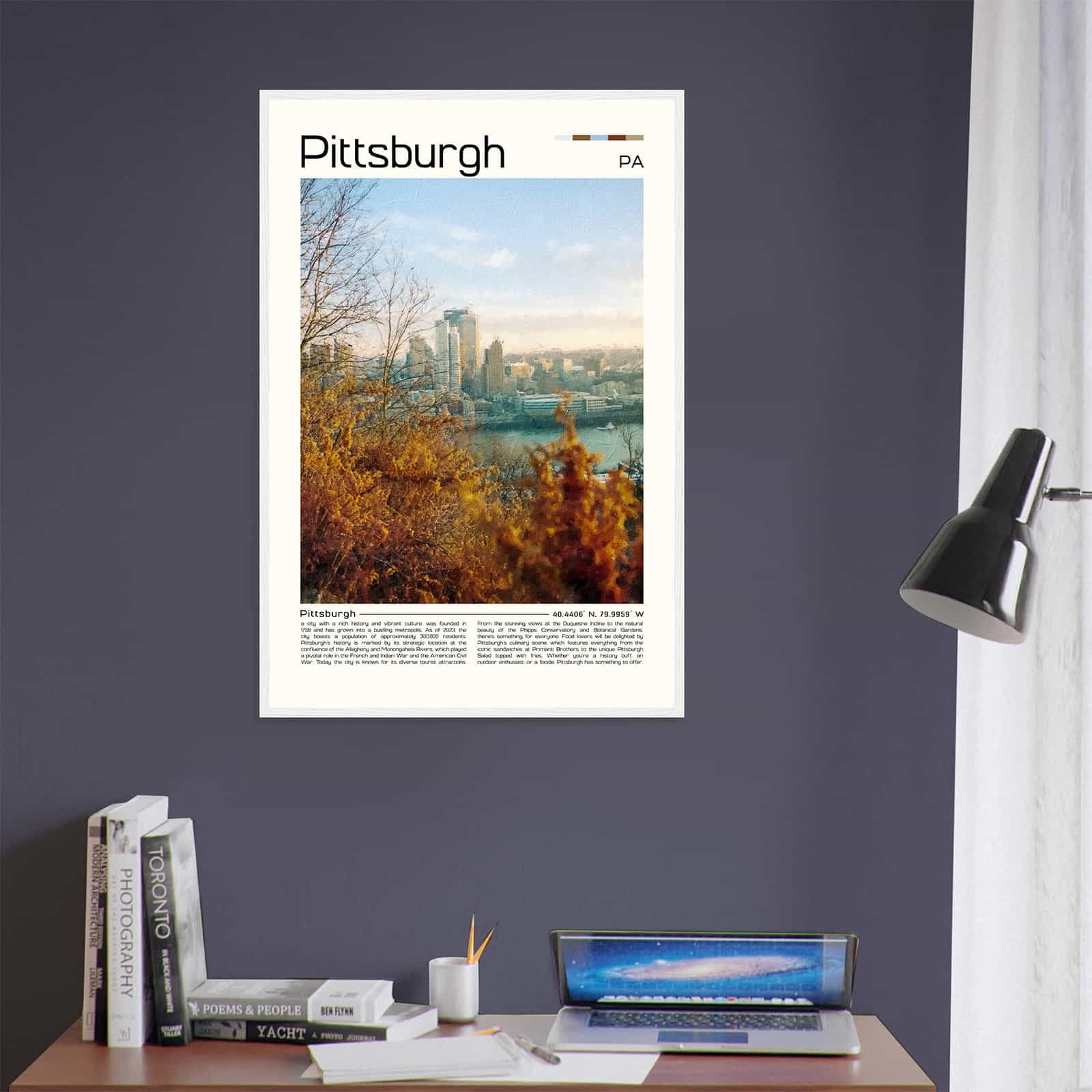 Deerfield Kansas Map Poster, Modern Home Decor Wall Art Print (Copy)