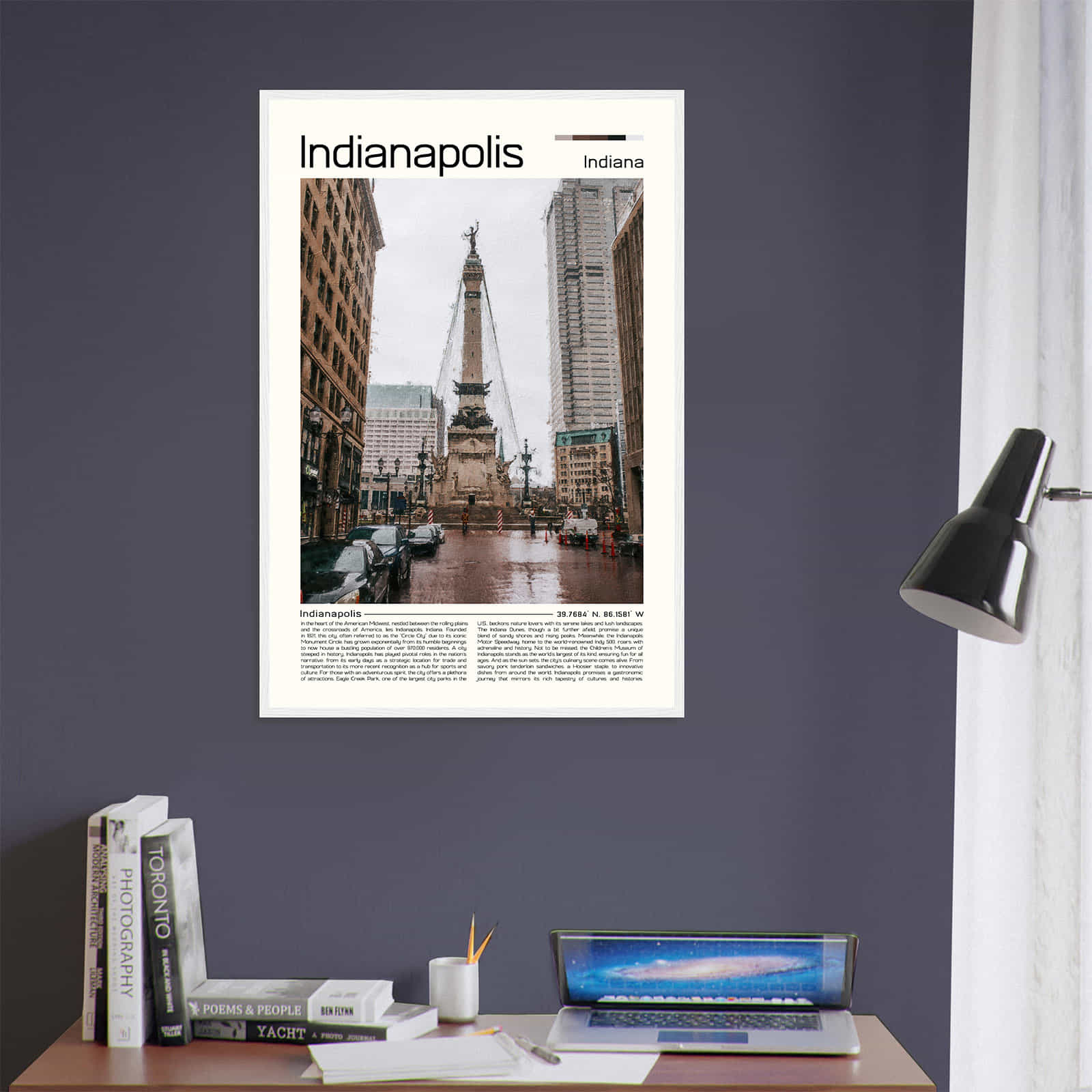 Deerfield Kansas Map Poster, Modern Home Decor Wall Art Print (Copy)