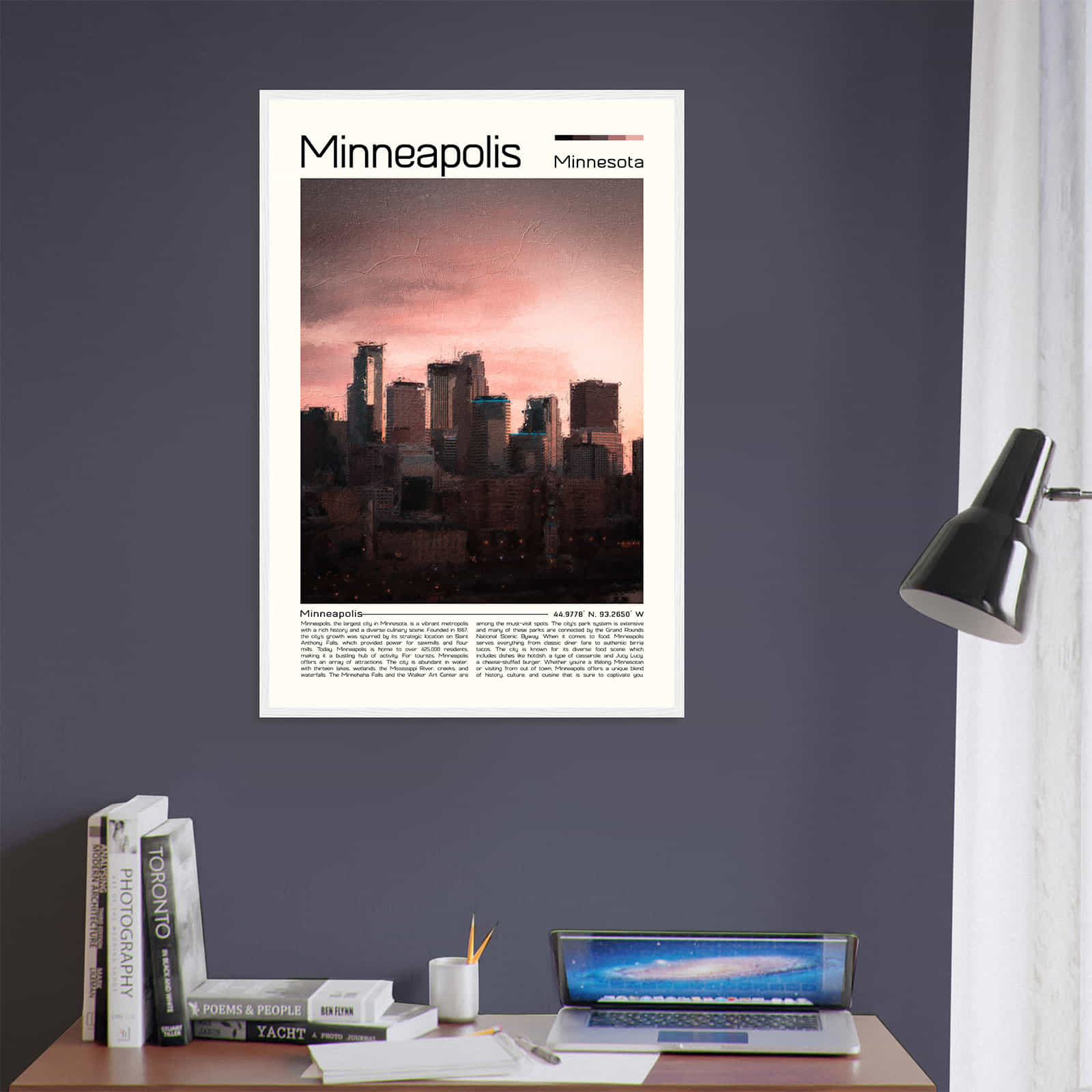 Deerfield Kansas Map Poster, Modern Home Decor Wall Art Print (Copy)