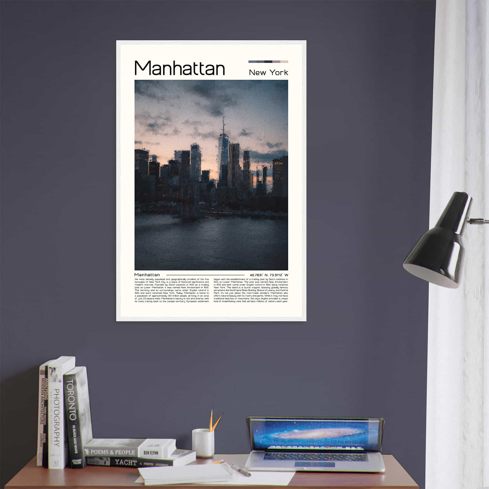 Deerfield Kansas Map Poster, Modern Home Decor Wall Art Print (Copy)