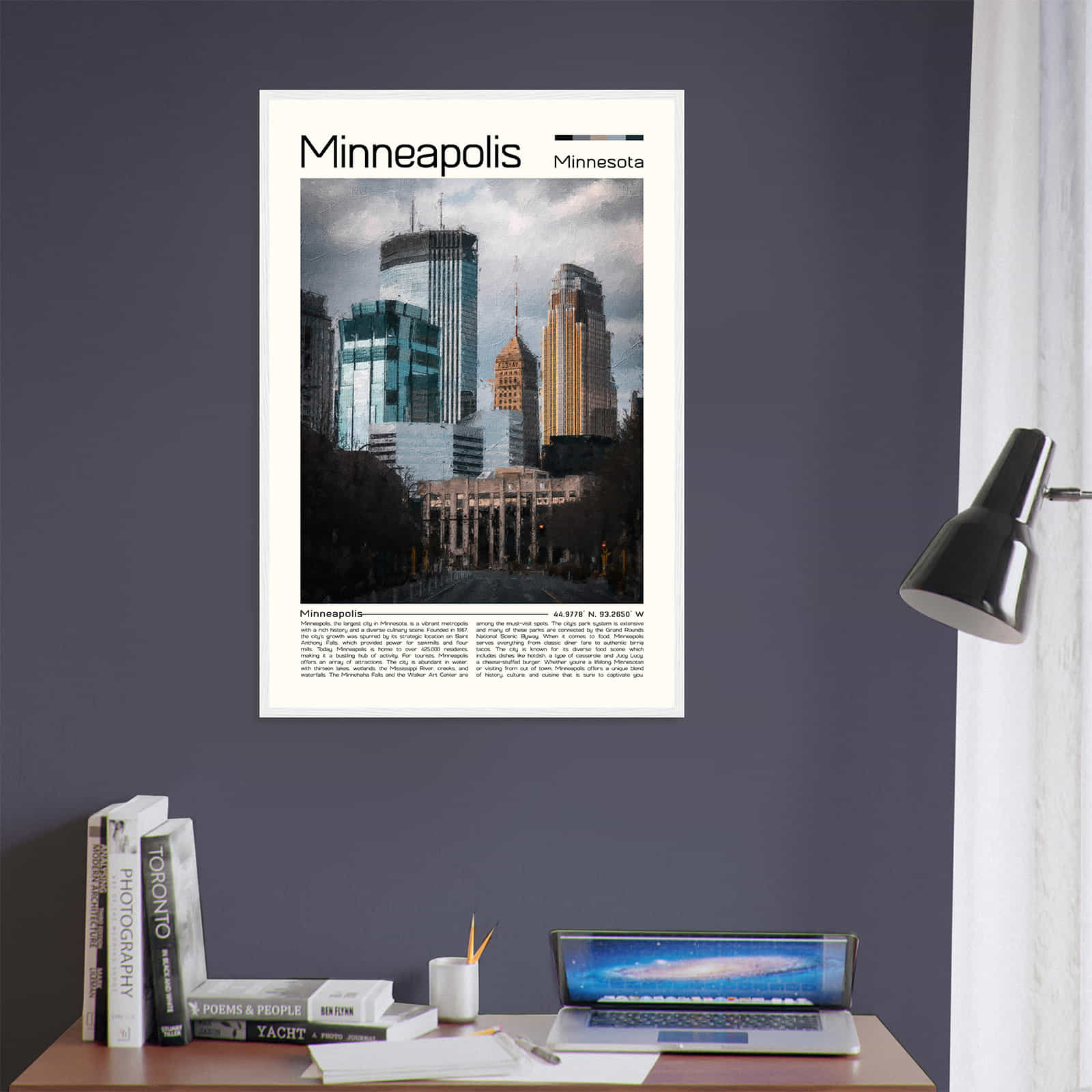 Deerfield Kansas Map Poster, Modern Home Decor Wall Art Print (Copy)