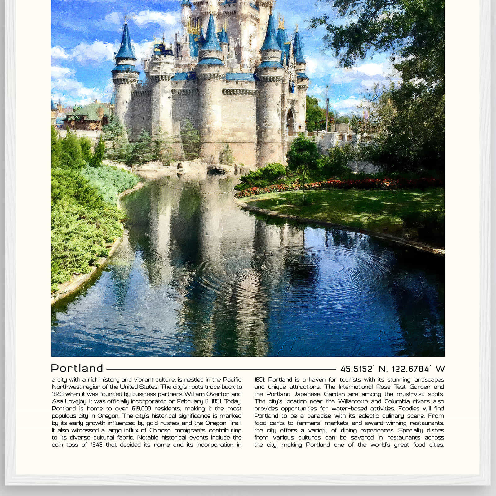 Deerfield Kansas Map Poster, Modern Home Decor Wall Art Print (Copy)