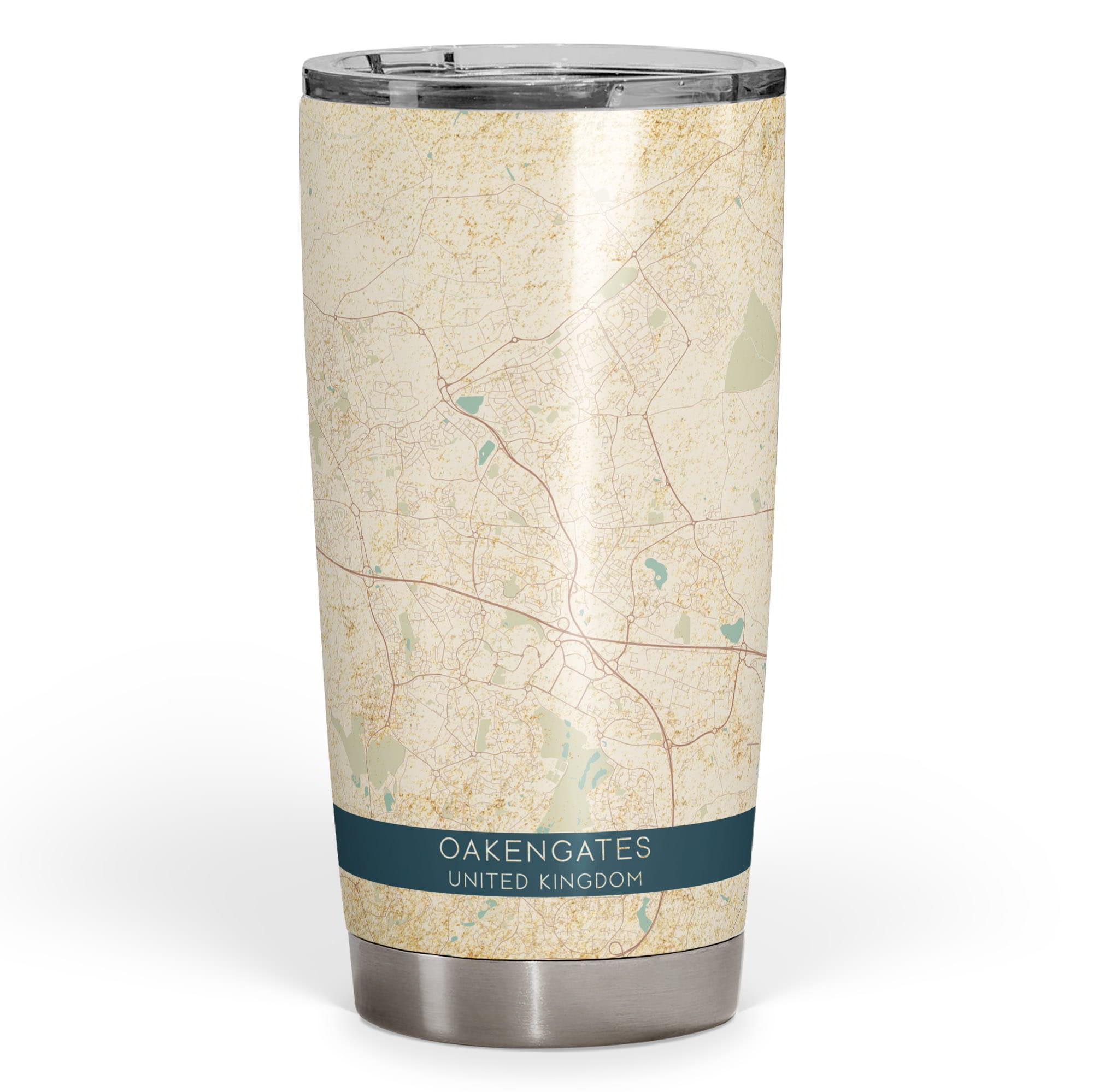 Custom Oakengates United Kingdom Map Tumbler Mapmory