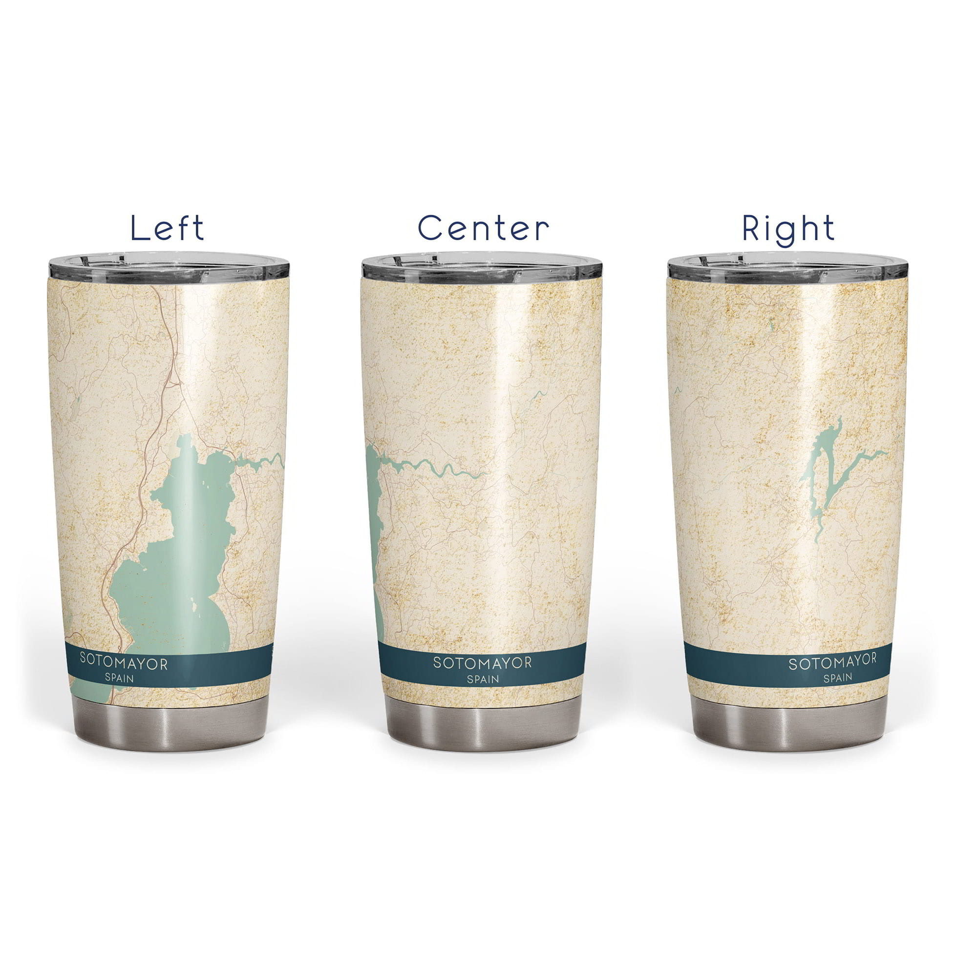 Vintage Sotomayor Spain Map Tumbler - 20oz Stainless Steel Travel ...