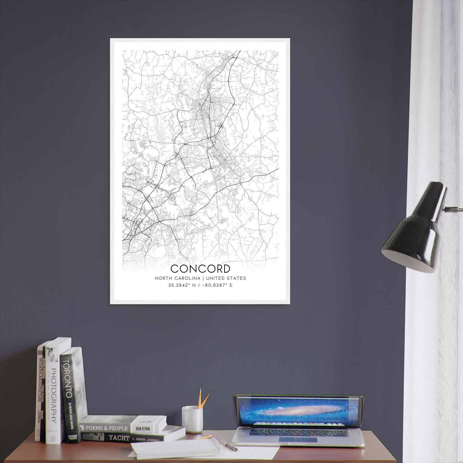 Deerfield Kansas Map Poster, Modern Home Decor Wall Art Print (Copy)