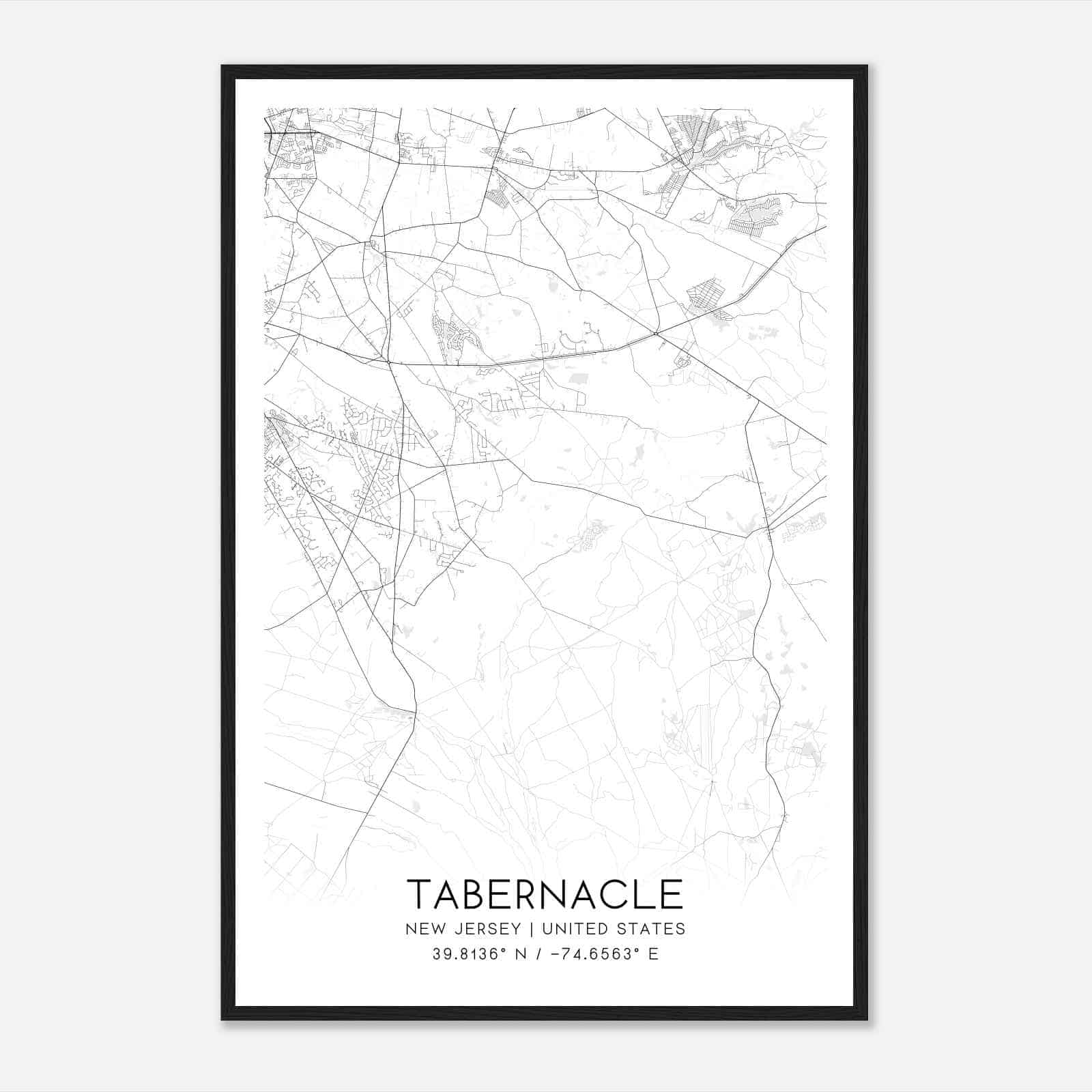 Custom Tabernacle United States Map Poster Mapmory