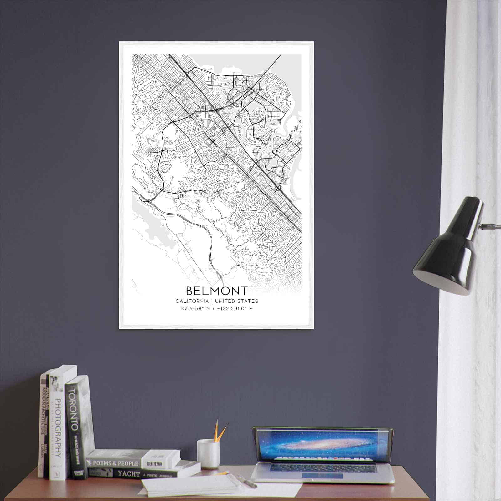 Deerfield Kansas Map Poster, Modern Home Decor Wall Art Print (Copy)