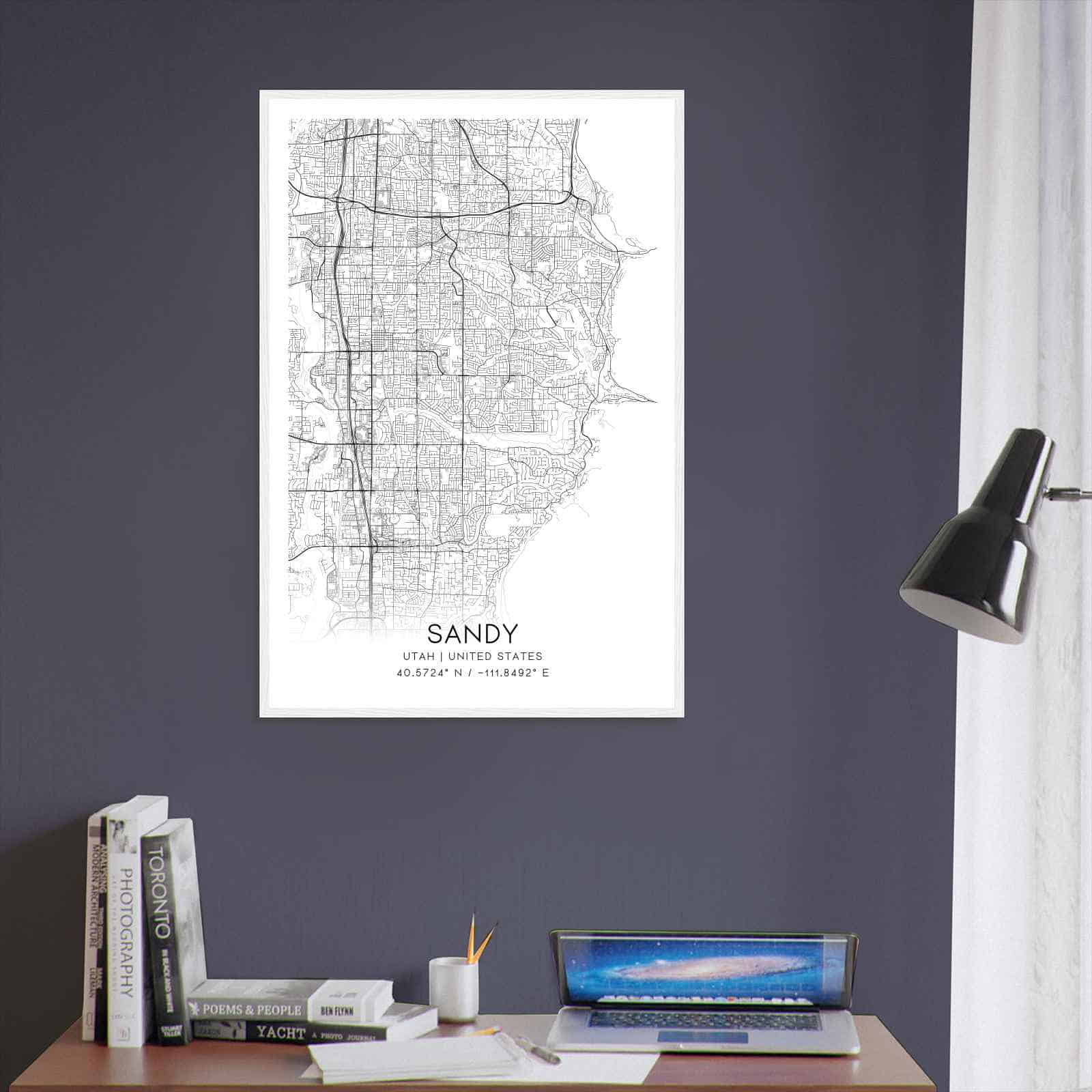 Deerfield Kansas Map Poster, Modern Home Decor Wall Art Print (Copy)
