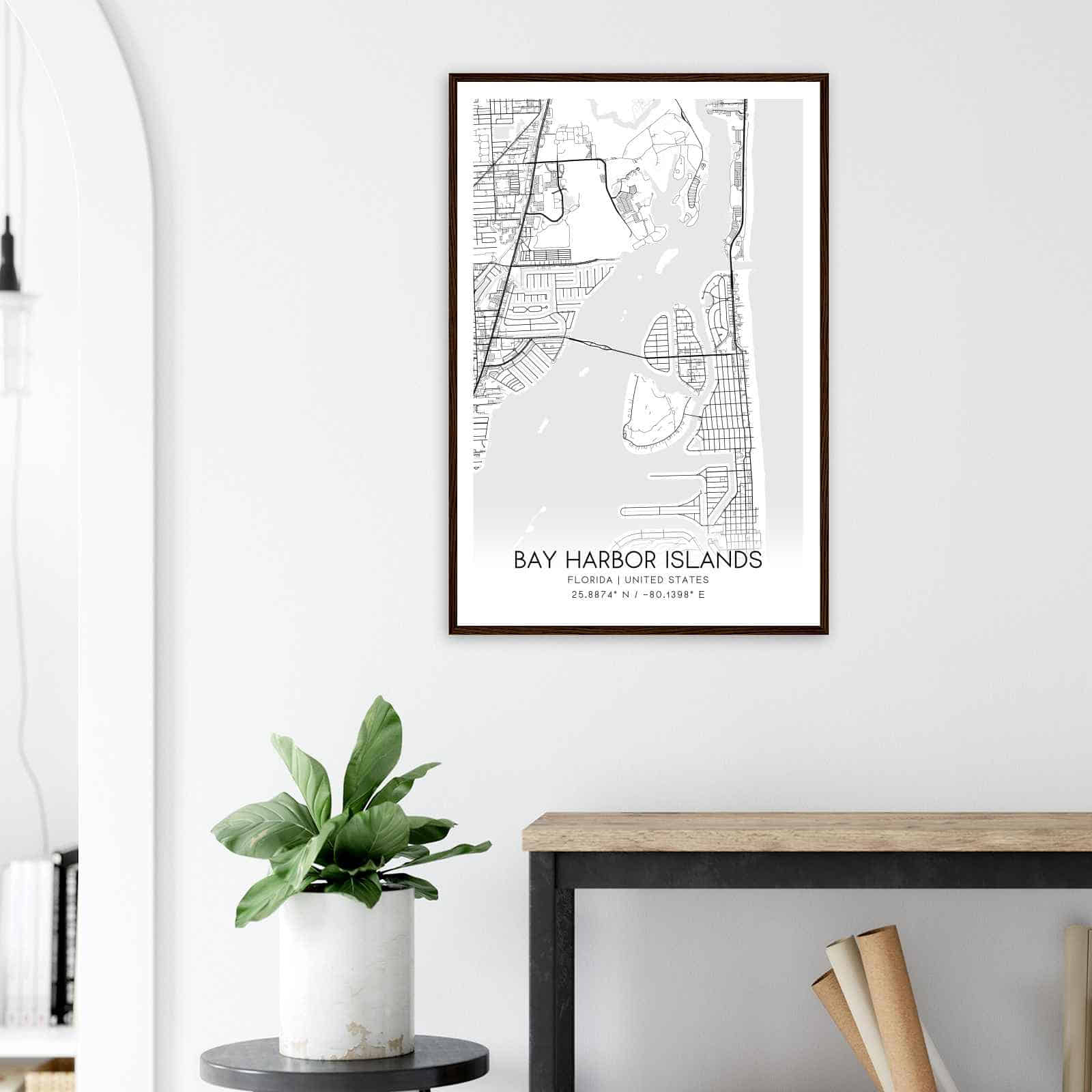 Deerfield Kansas Map Poster, Modern Home Decor Wall Art Print (Copy)
