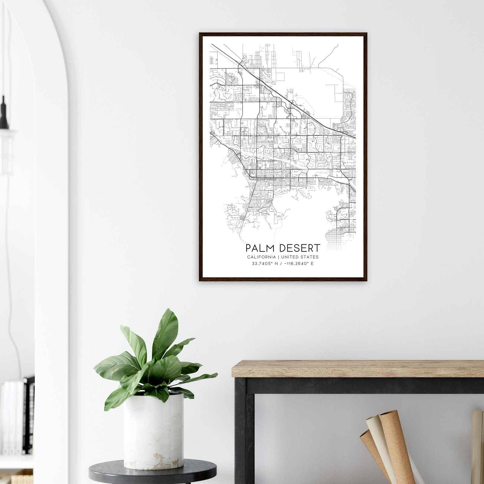 Deerfield Kansas Map Poster, Modern Home Decor Wall Art Print (Copy)