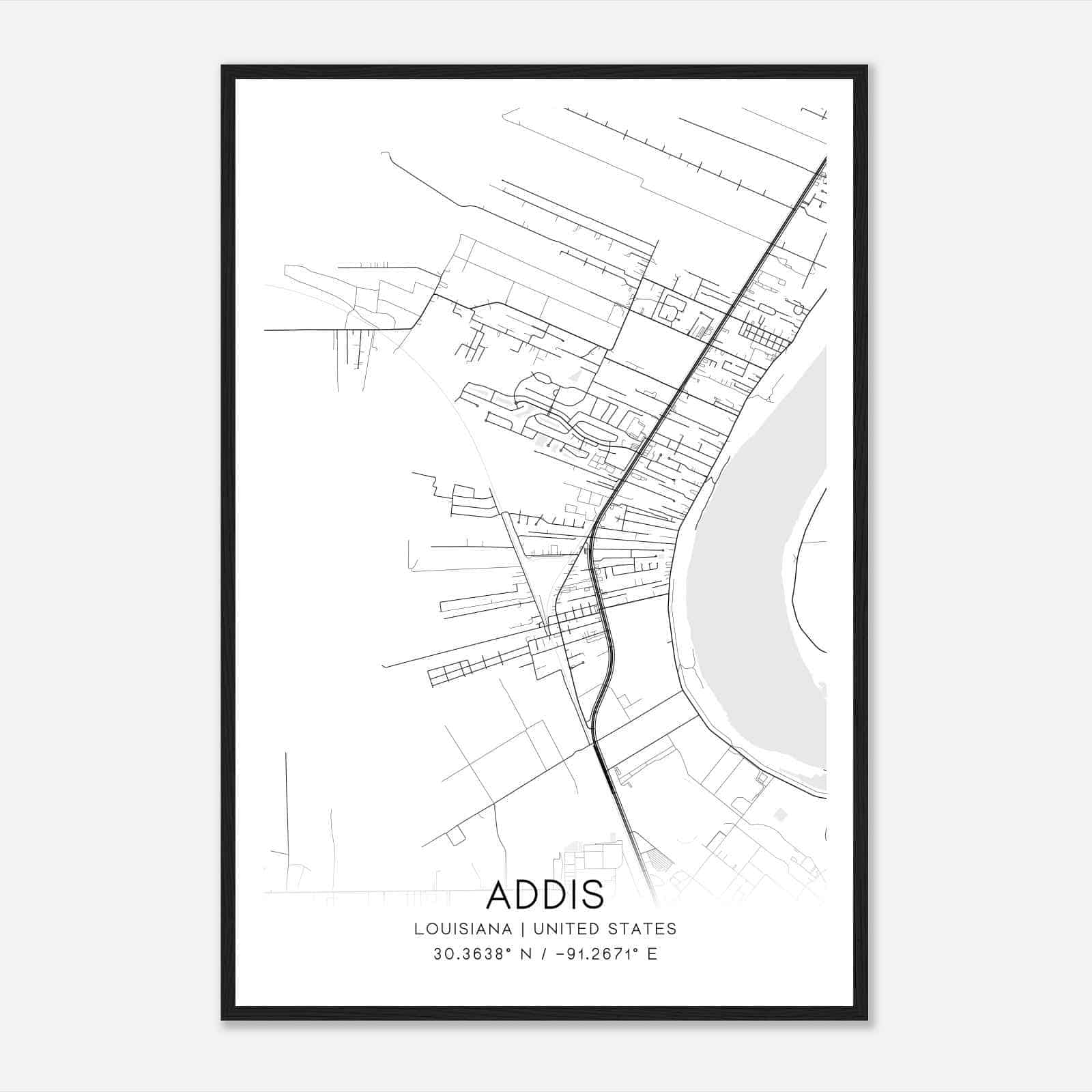 Custom Louisiana United States Map Poster Mapmory