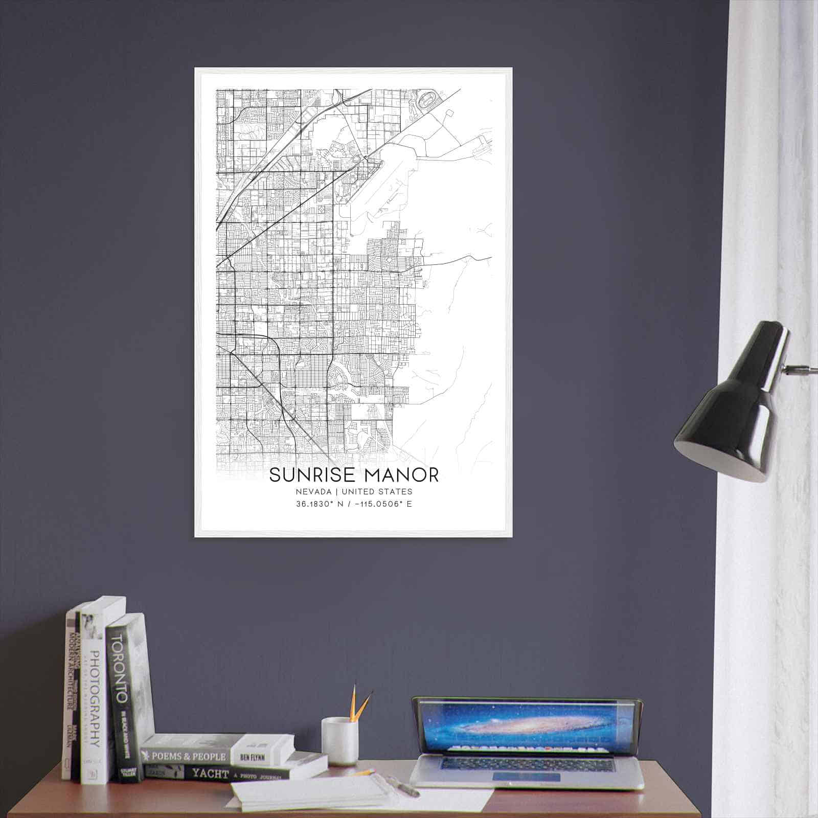 Deerfield Kansas Map Poster, Modern Home Decor Wall Art Print (Copy)