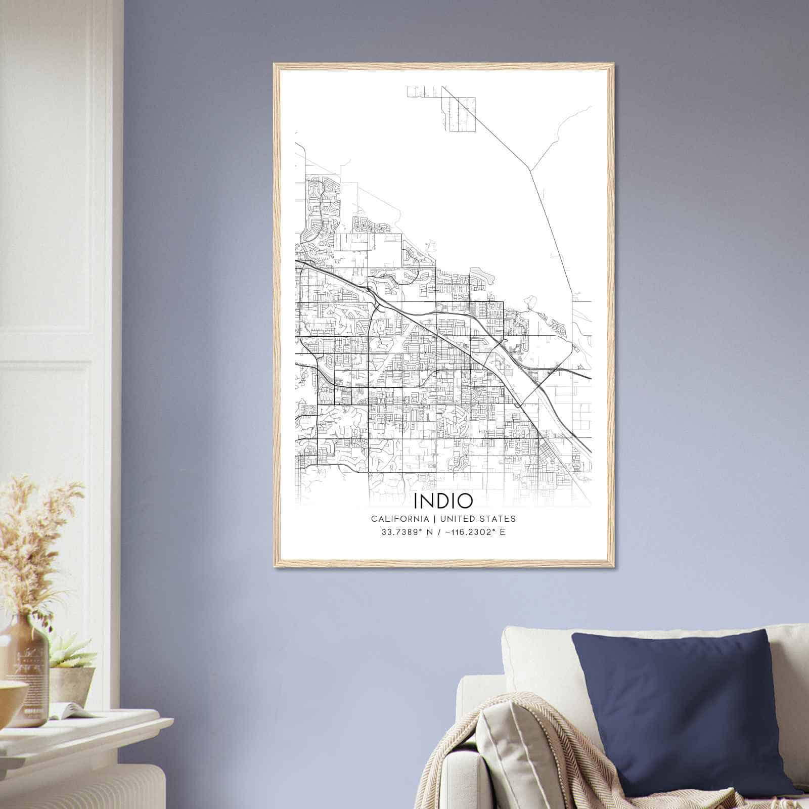 Deerfield Kansas Map Poster, Modern Home Decor Wall Art Print (Copy)