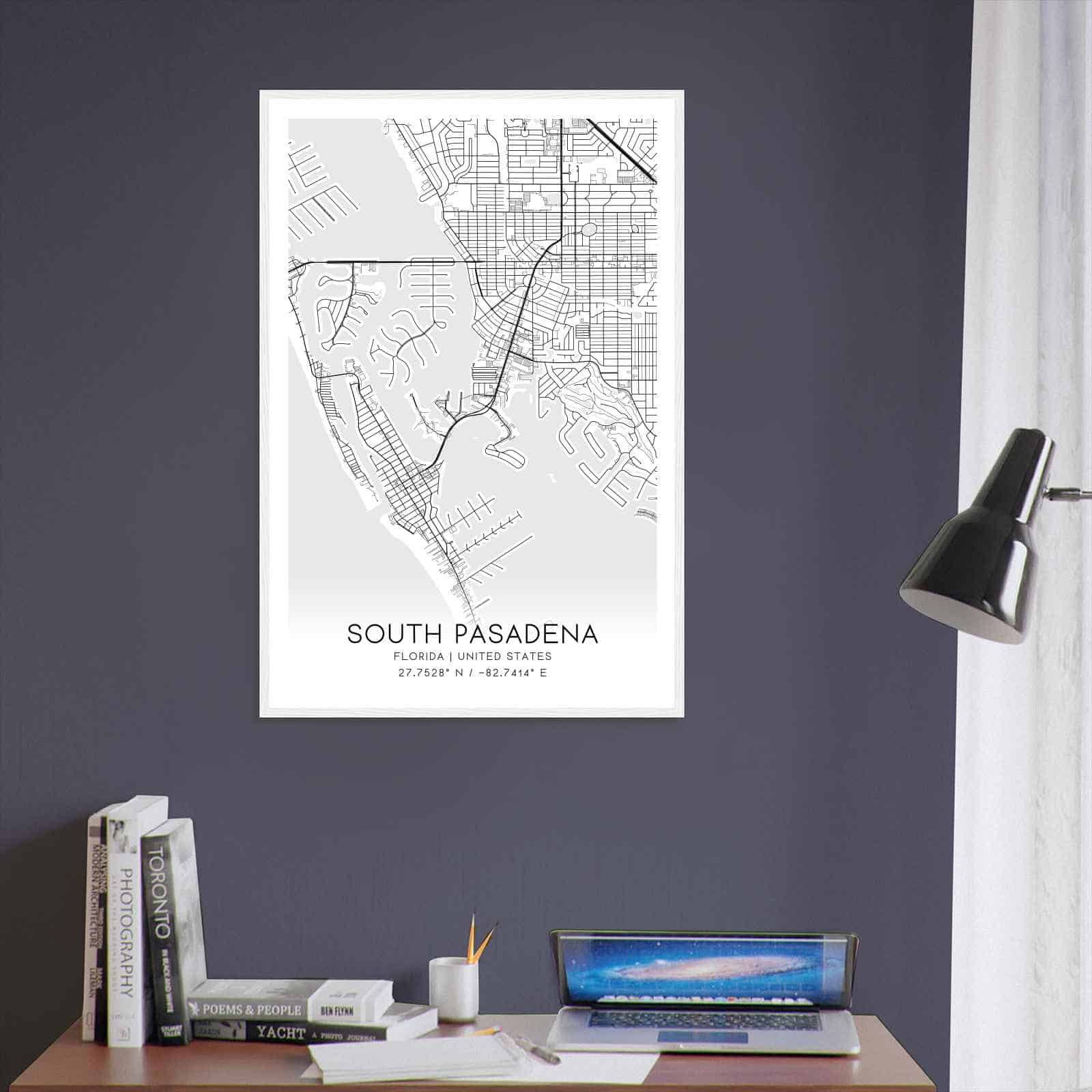 Deerfield Kansas Map Poster, Modern Home Decor Wall Art Print (Copy)