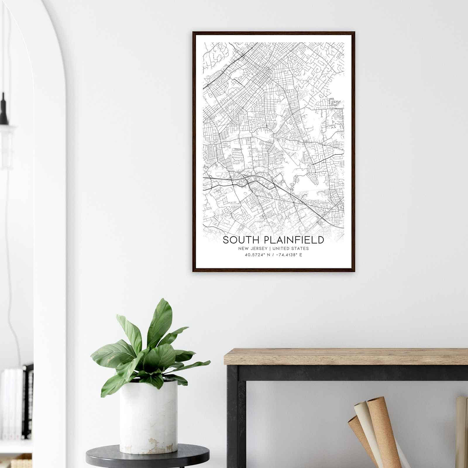 Deerfield Kansas Map Poster, Modern Home Decor Wall Art Print (Copy)