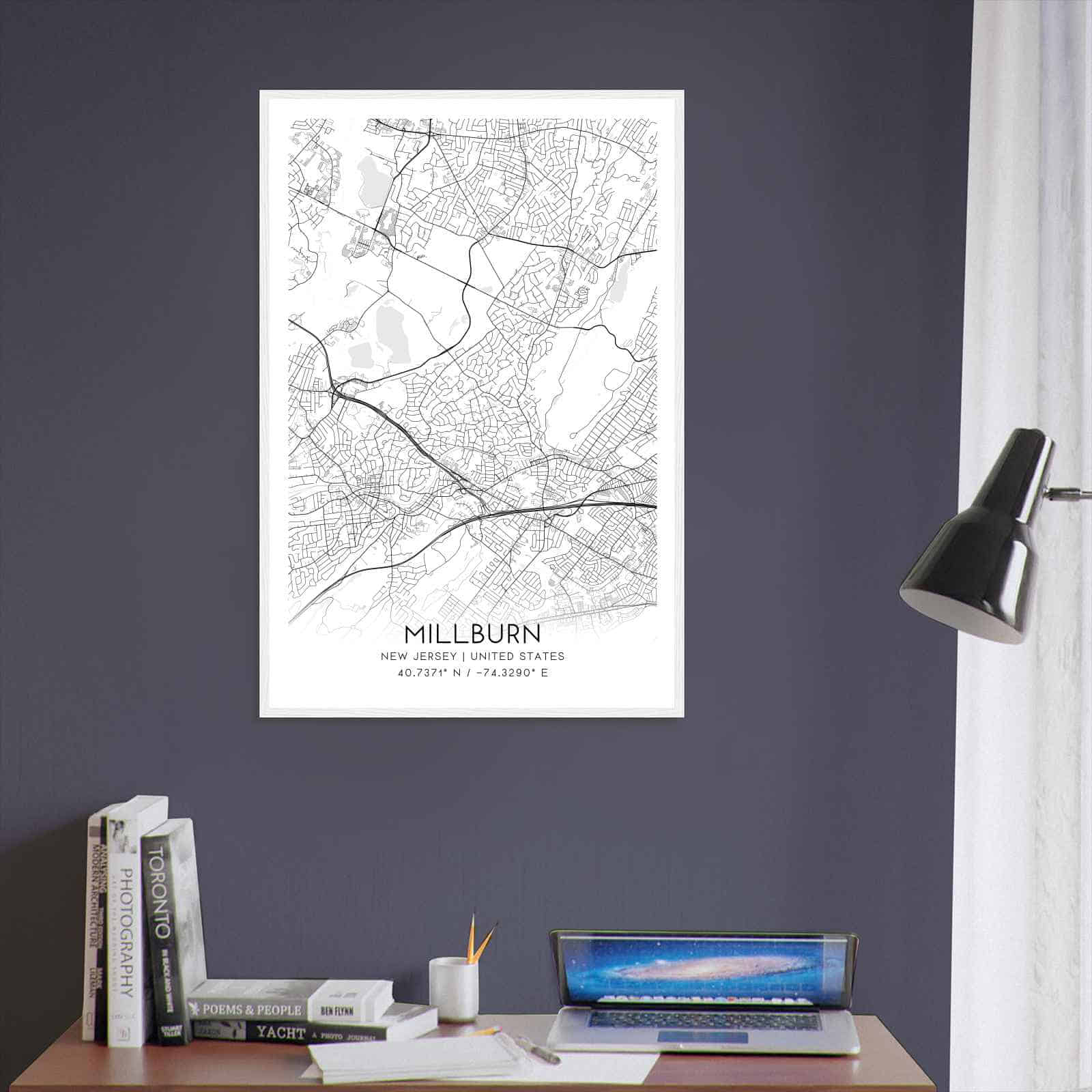 Deerfield Kansas Map Poster, Modern Home Decor Wall Art Print (Copy)