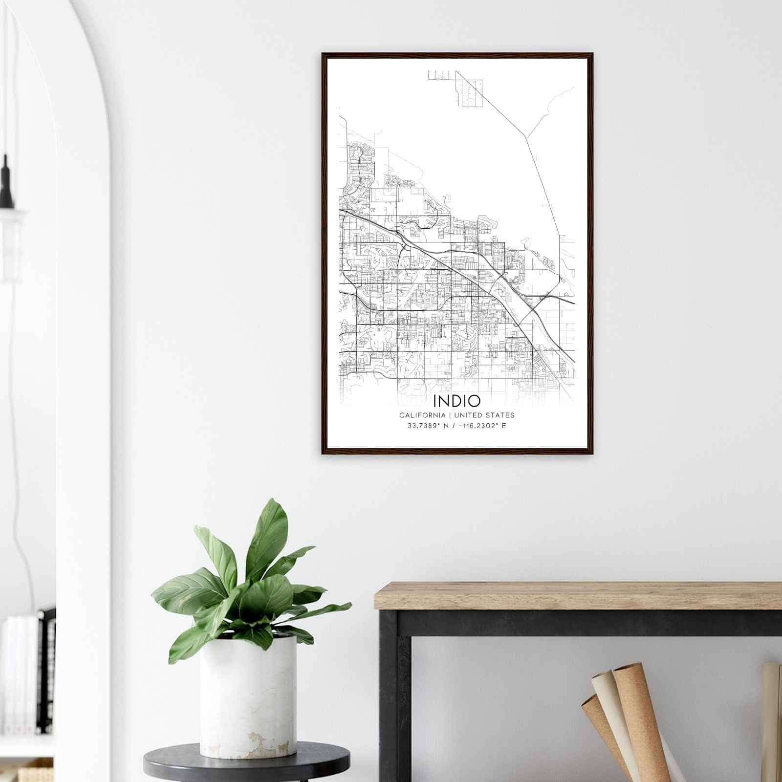 Deerfield Kansas Map Poster, Modern Home Decor Wall Art Print (Copy)