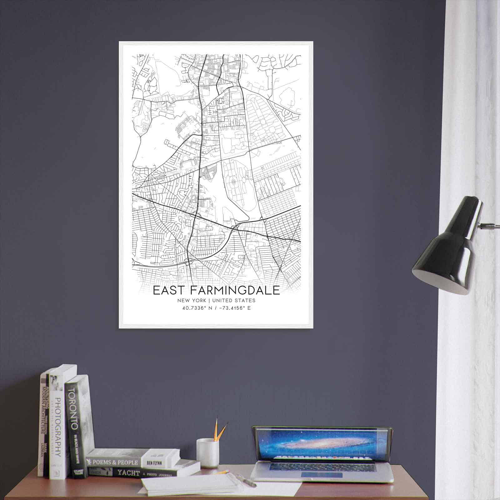 Deerfield Kansas Map Poster, Modern Home Decor Wall Art Print (Copy)