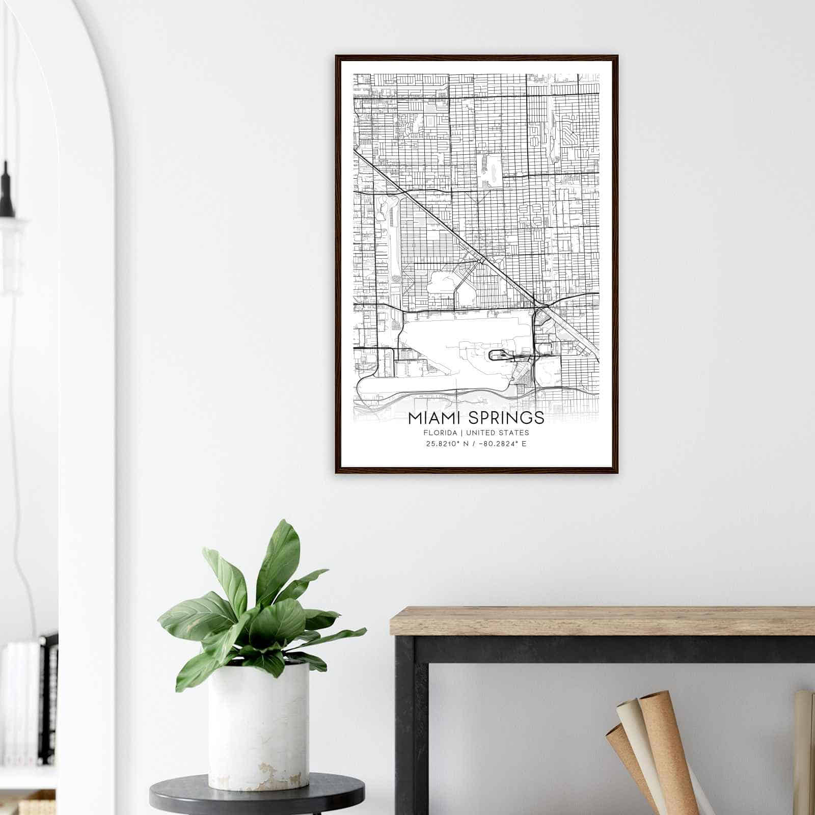 Deerfield Kansas Map Poster, Modern Home Decor Wall Art Print (Copy)
