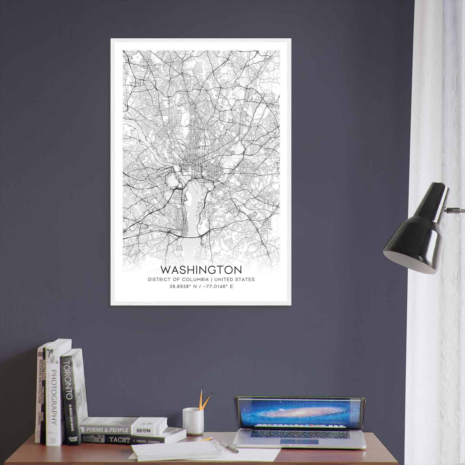 Deerfield Kansas Map Poster, Modern Home Decor Wall Art Print (Copy)