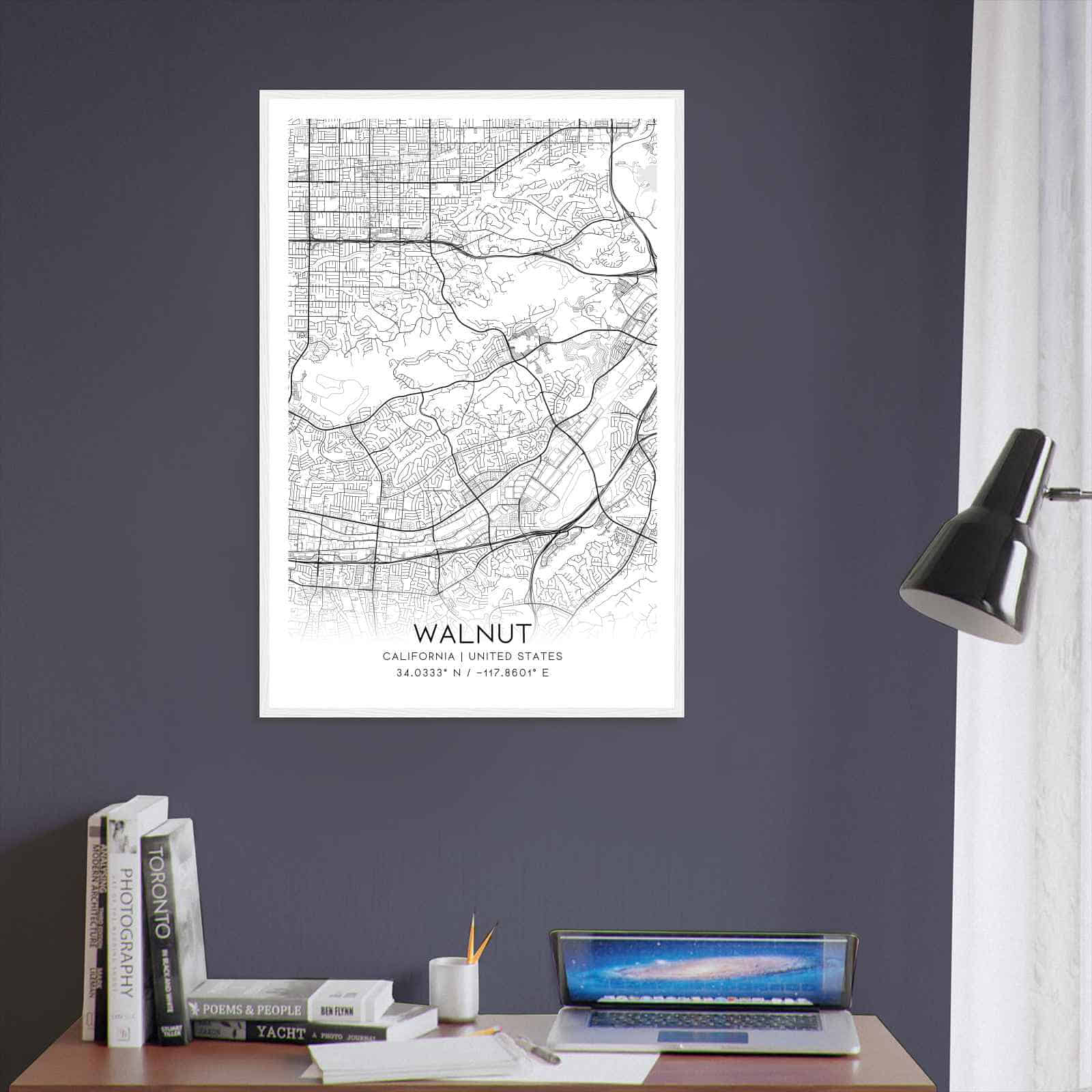 Deerfield Kansas Map Poster, Modern Home Decor Wall Art Print (Copy)