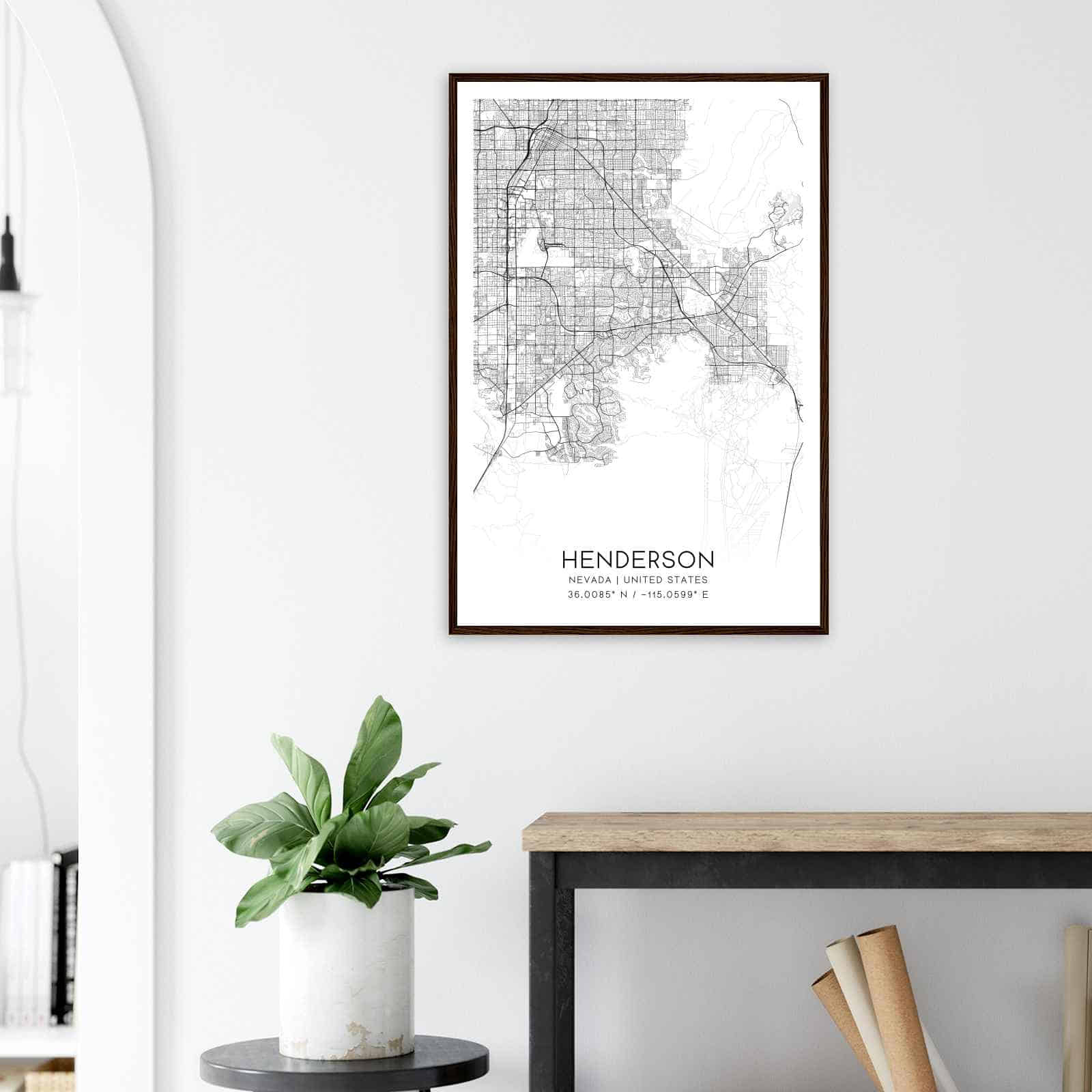 Deerfield Kansas Map Poster, Modern Home Decor Wall Art Print (Copy)