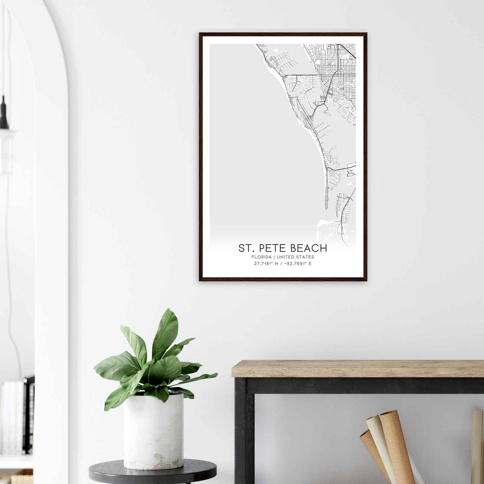 Deerfield Kansas Map Poster, Modern Home Decor Wall Art Print (Copy)