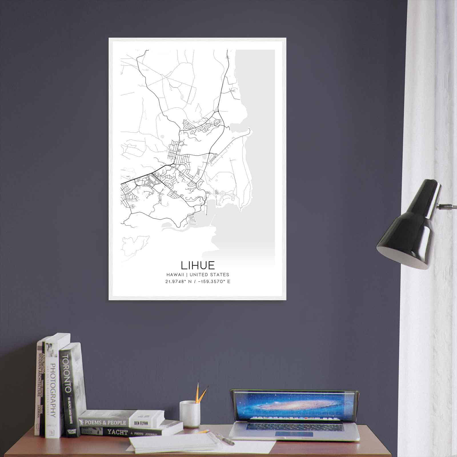 Deerfield Kansas Map Poster, Modern Home Decor Wall Art Print (Copy)