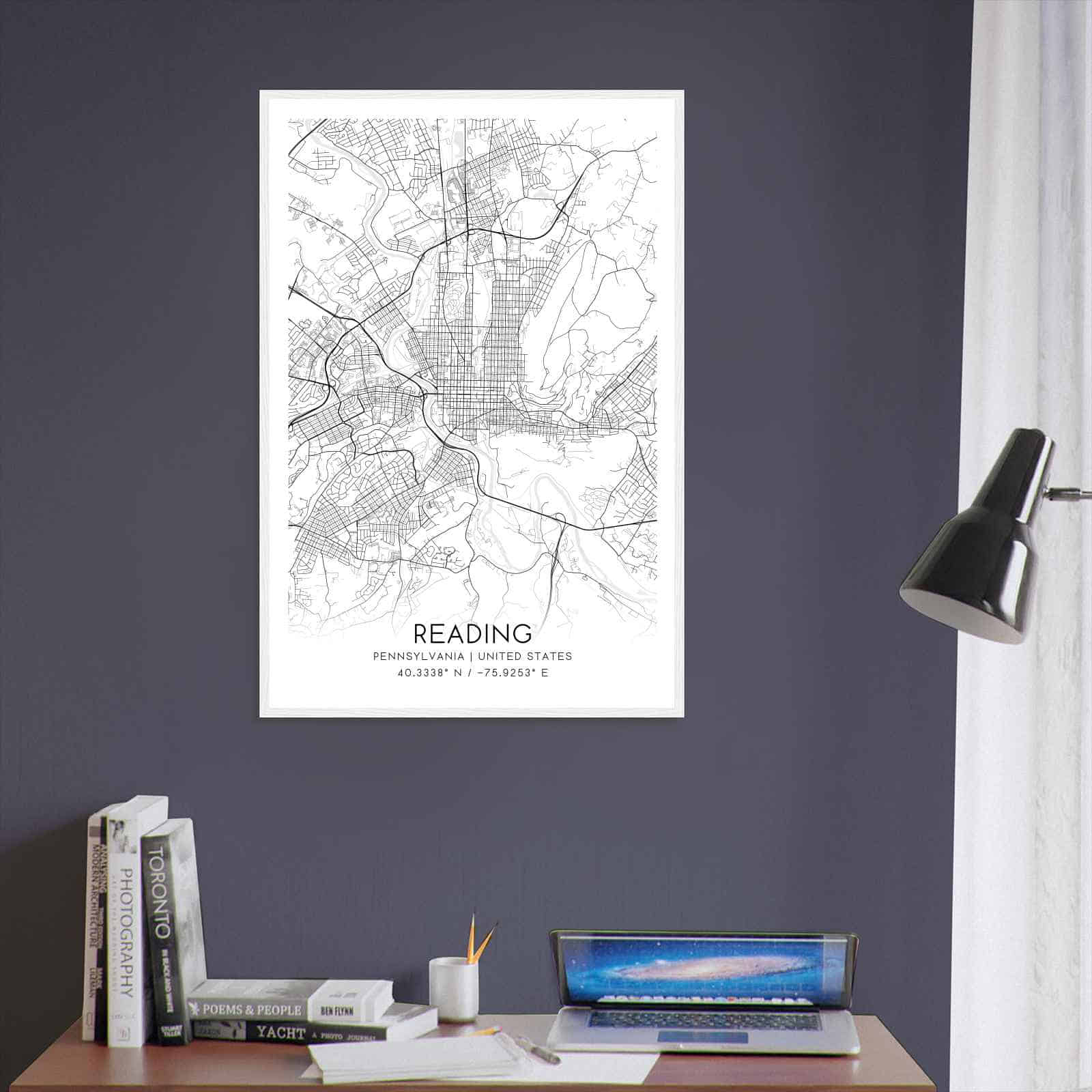 Deerfield Kansas Map Poster, Modern Home Decor Wall Art Print (Copy)